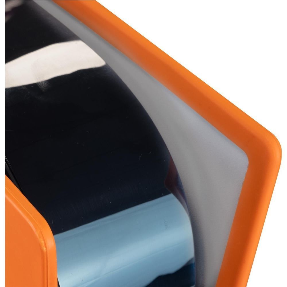 Orange silicone console cover edge with black and gray inner backing area