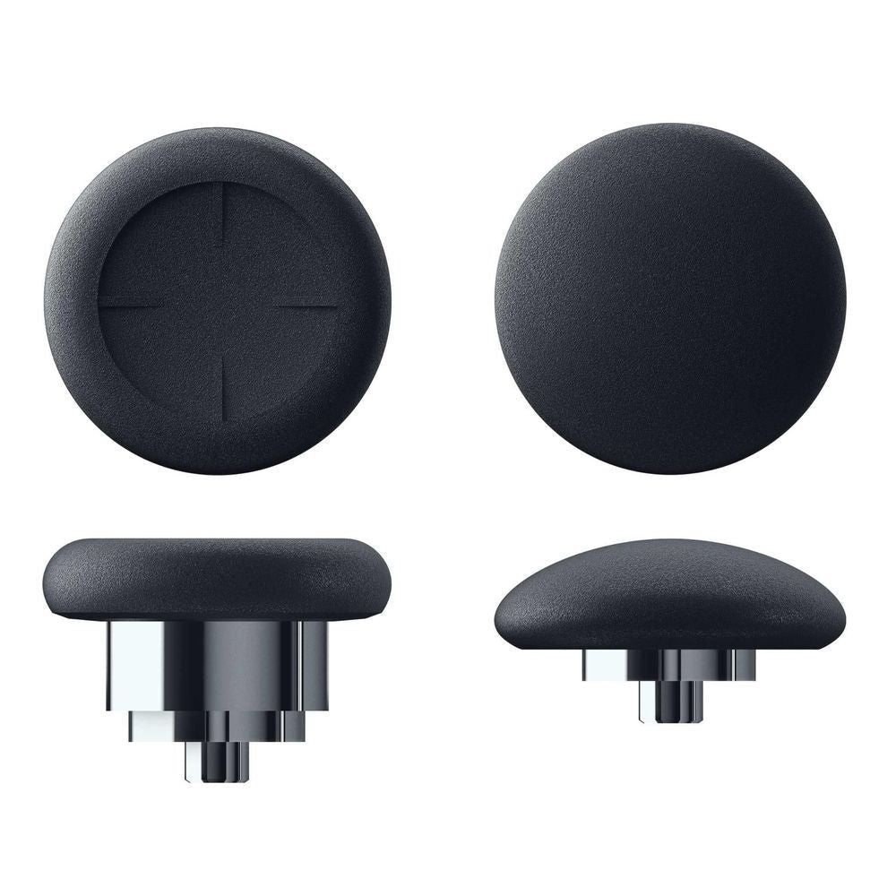 Black replacement thumbsticks for gaming controller, four-piece set