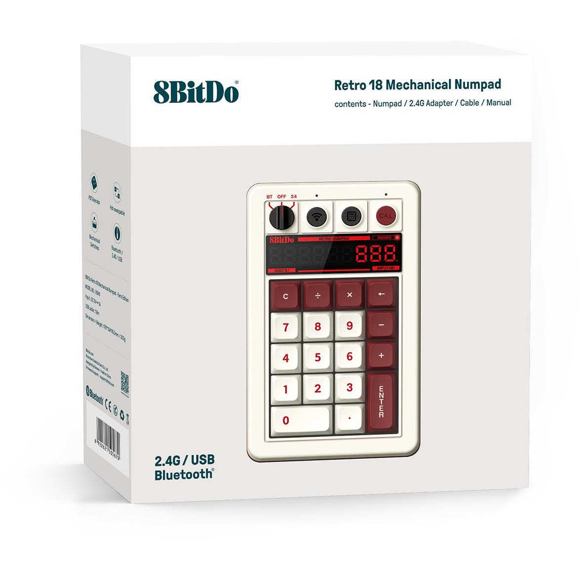 8BitDo Retro 18 Mechanical Numpad (Fami Edition)