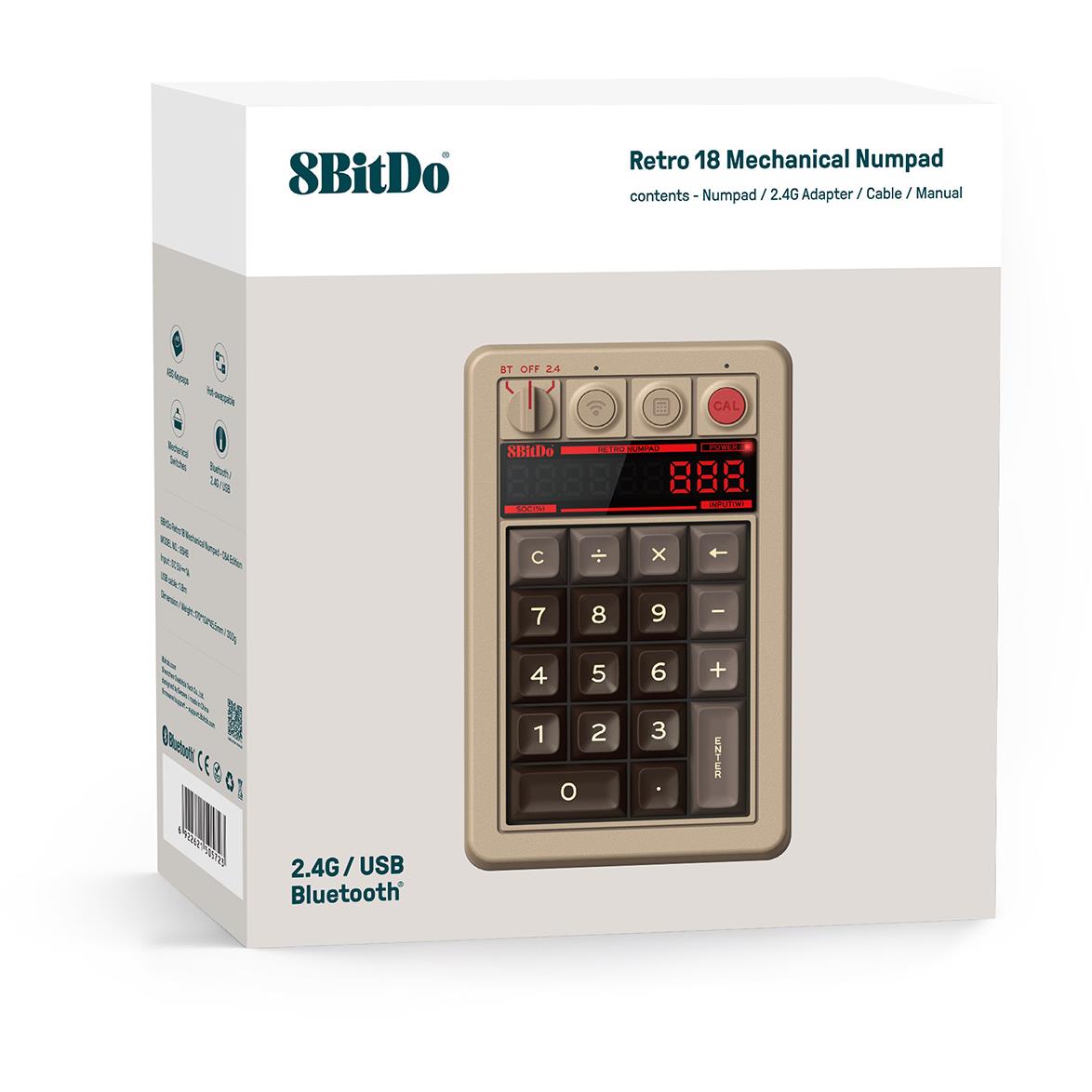 8BitDo Retro 18 Mechanical Numpad (C64 Edition)