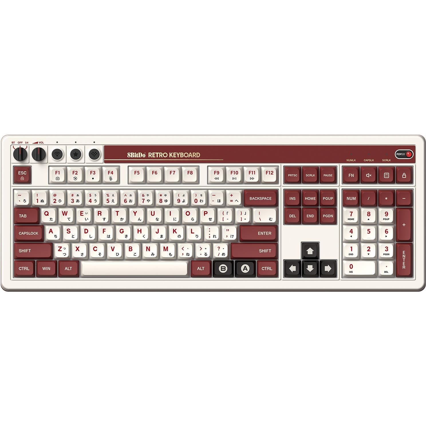 8BitDo Retro 108 Mechanical Keyboard (Fami Edition)