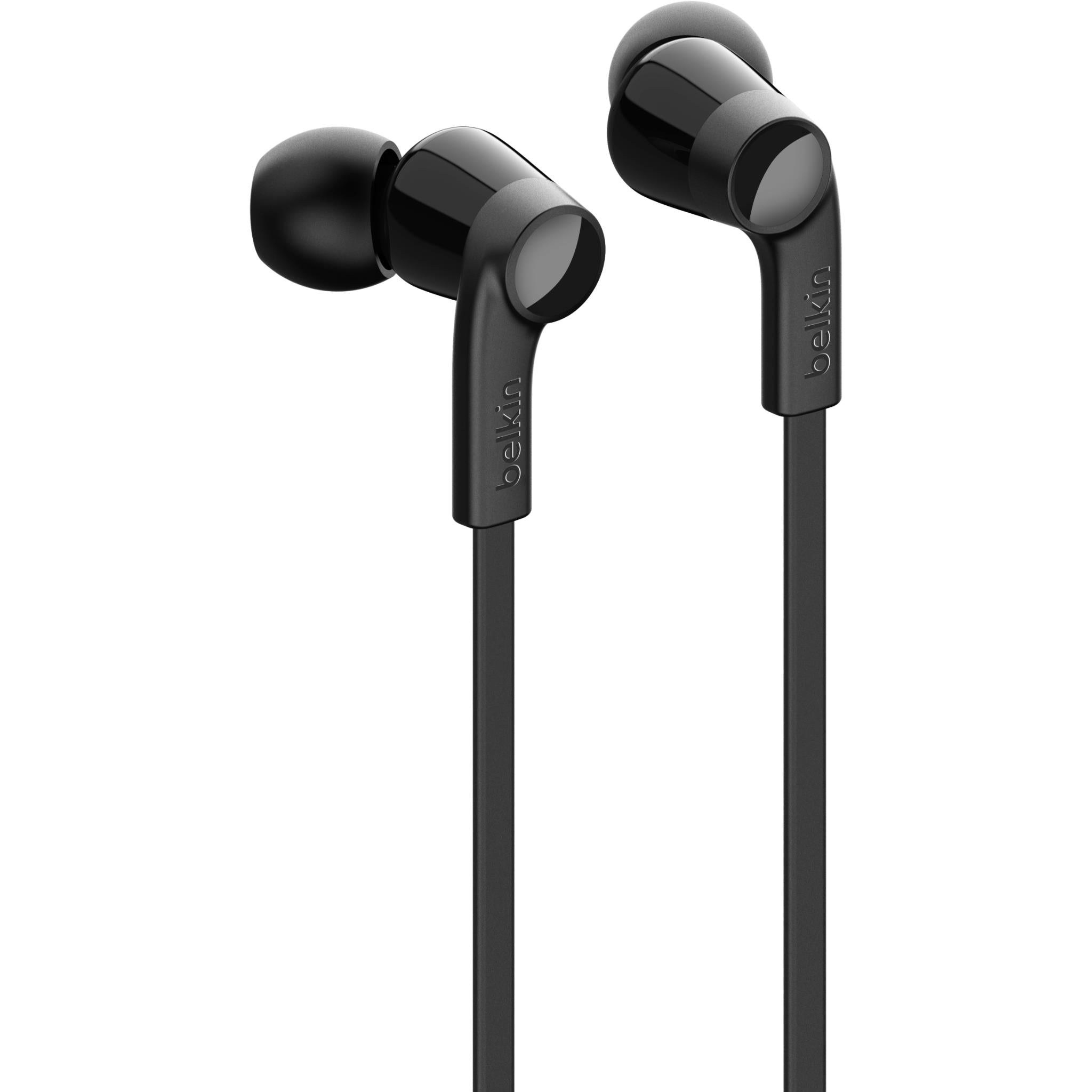 Belkin SoundForm USB-C Wired EarBuds with Adjustable Volume Limiter (Black)