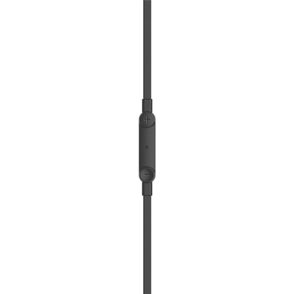 Belkin SoundForm USB-C wired earbuds inline control module on black cable