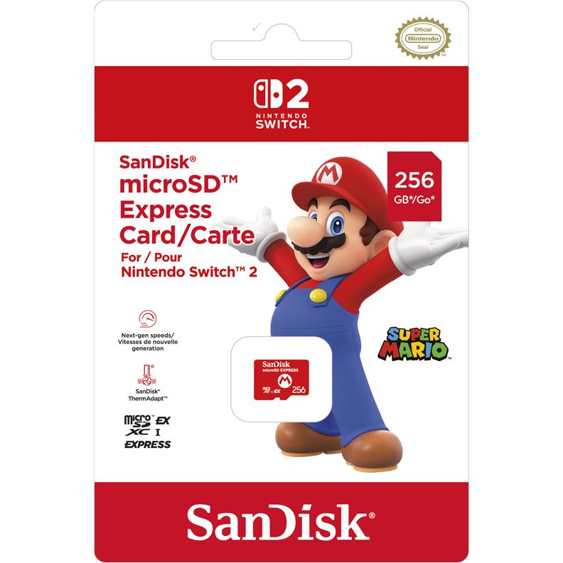 SanDisk MicroSD Express Card for Nintendo Switch 2 (256GB)