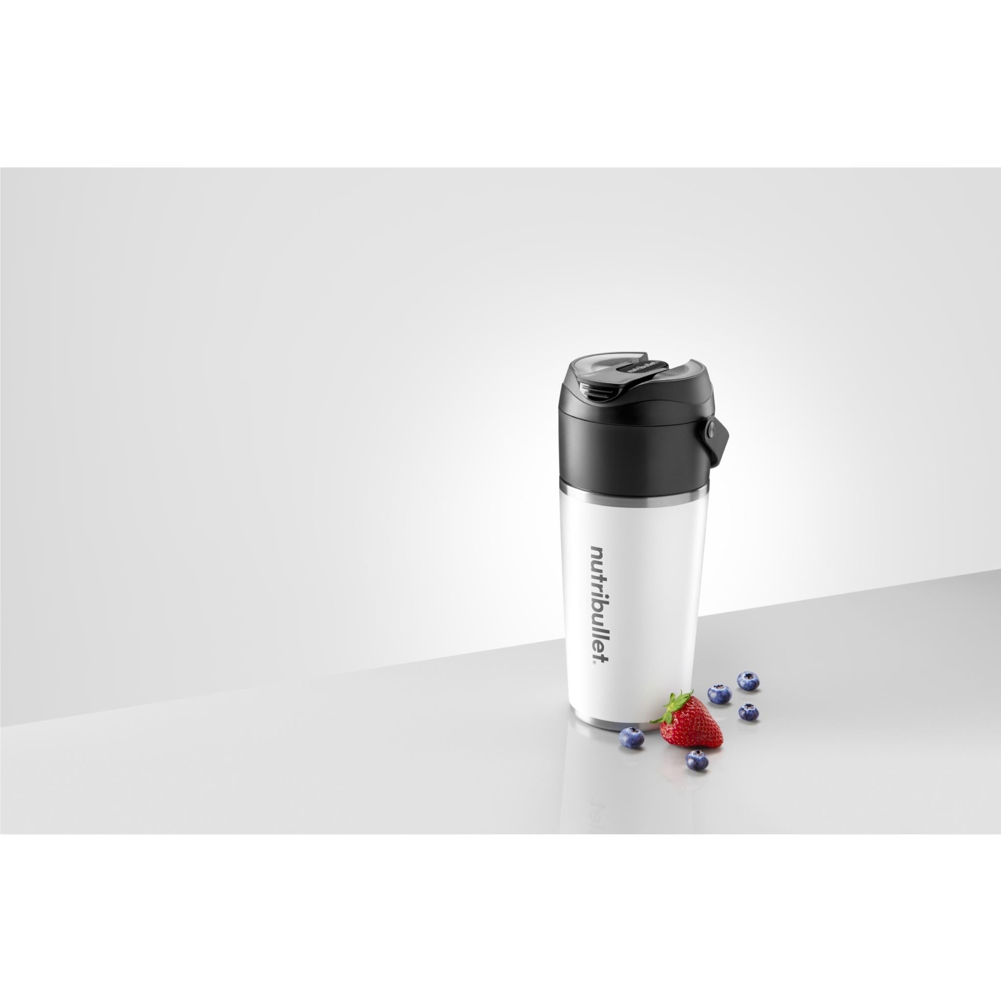 Nutribullet Flip Stainless Steel Portable Blender (White)