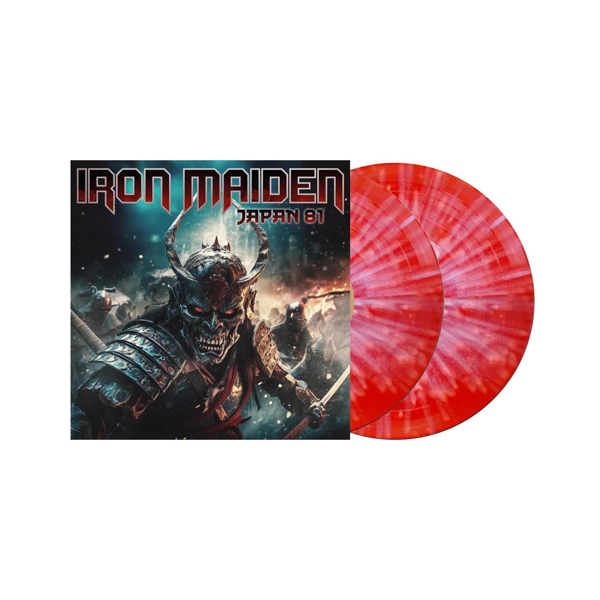 Japan 81 (Red & White Splatter Vinyl) - By: Iron Maiden
