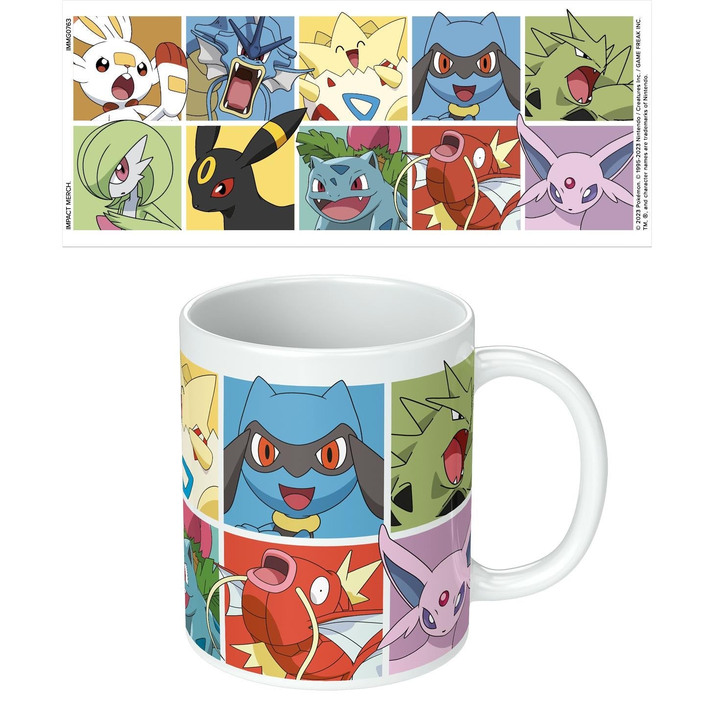 Impact Merch Pokemon Mug (Kanto Grid)