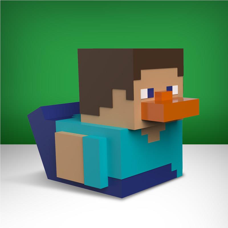 Tubbz Cosplaying Duck Collectible (Minecraft - Steve: 1st Edition)