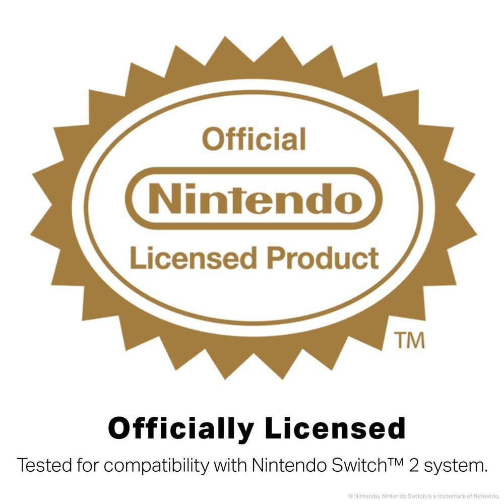 Officially licensed Nintendo seal for Switch 2 screen protector