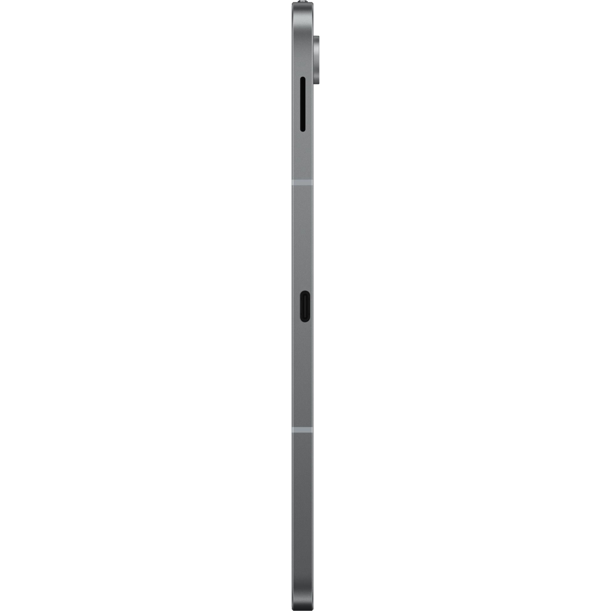 Samsung Galaxy Tab S10 FE+ tablet side with buttons and ports, gray