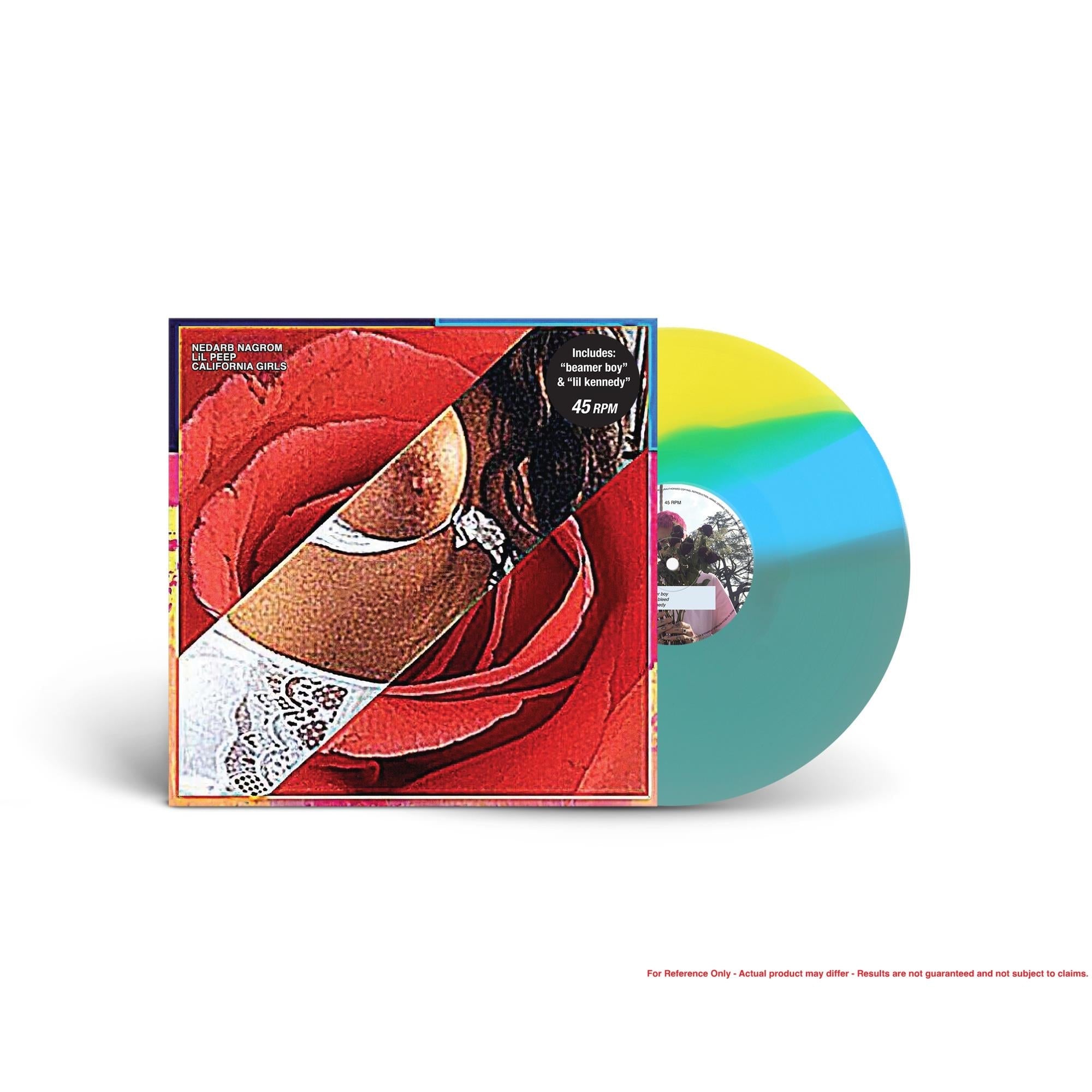 California Girls (Transparent Electric Blue, Sky Blue & Opaque Yellow Coloured Vinyl) - By: Lil Peep