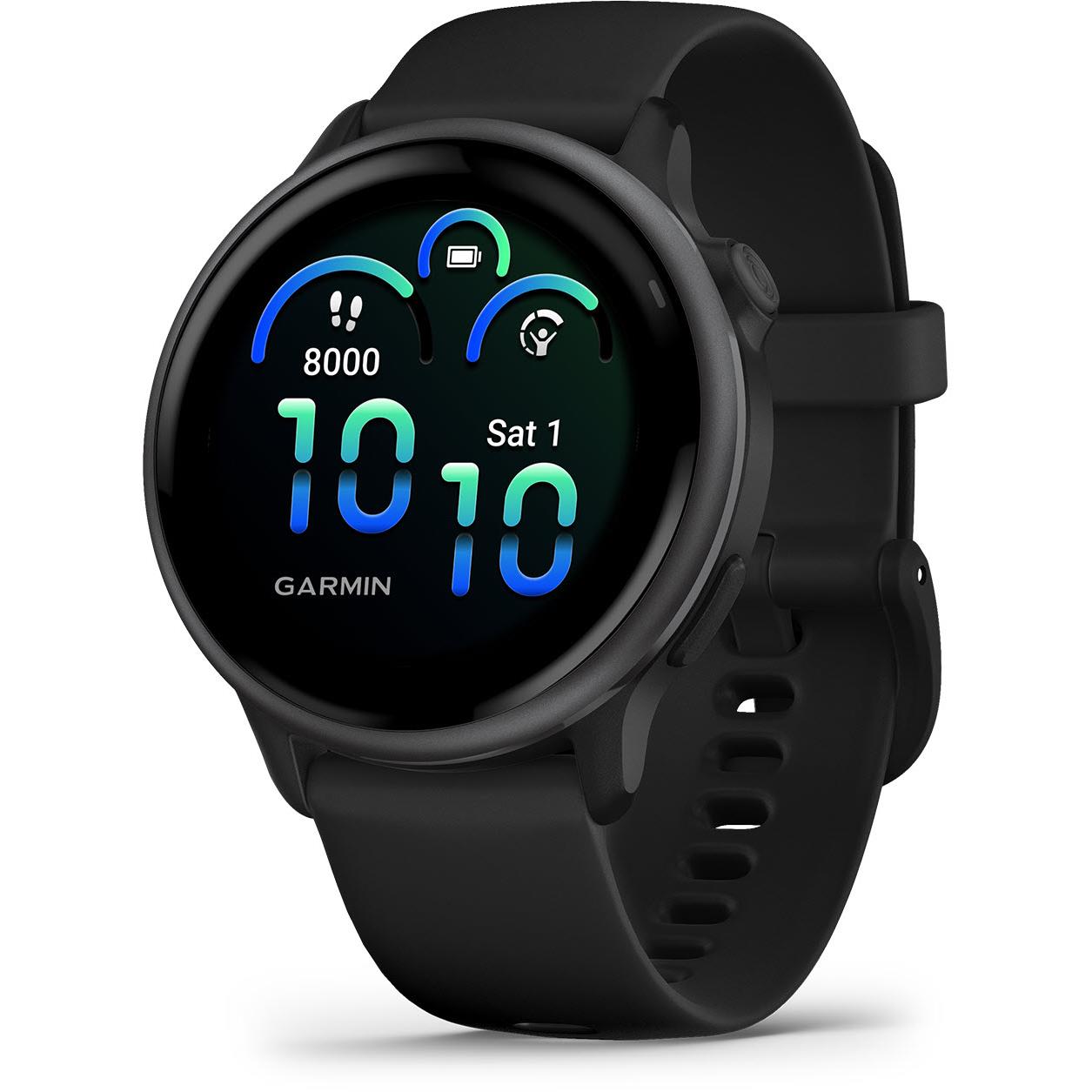 Garmin VivoActive 6 GPS Smartwatch (Slate/Black Band)