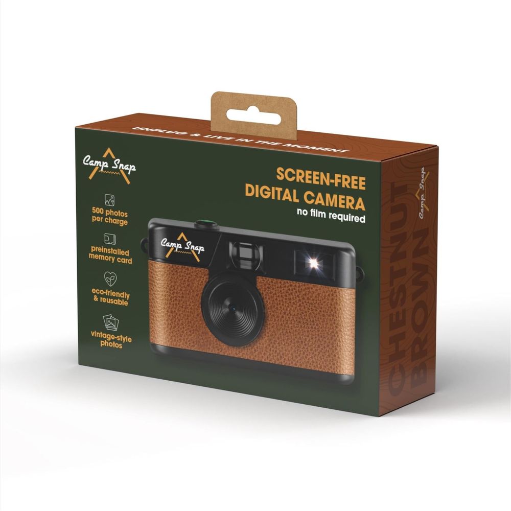Camp Snap Digital Compact Camera (Brown)