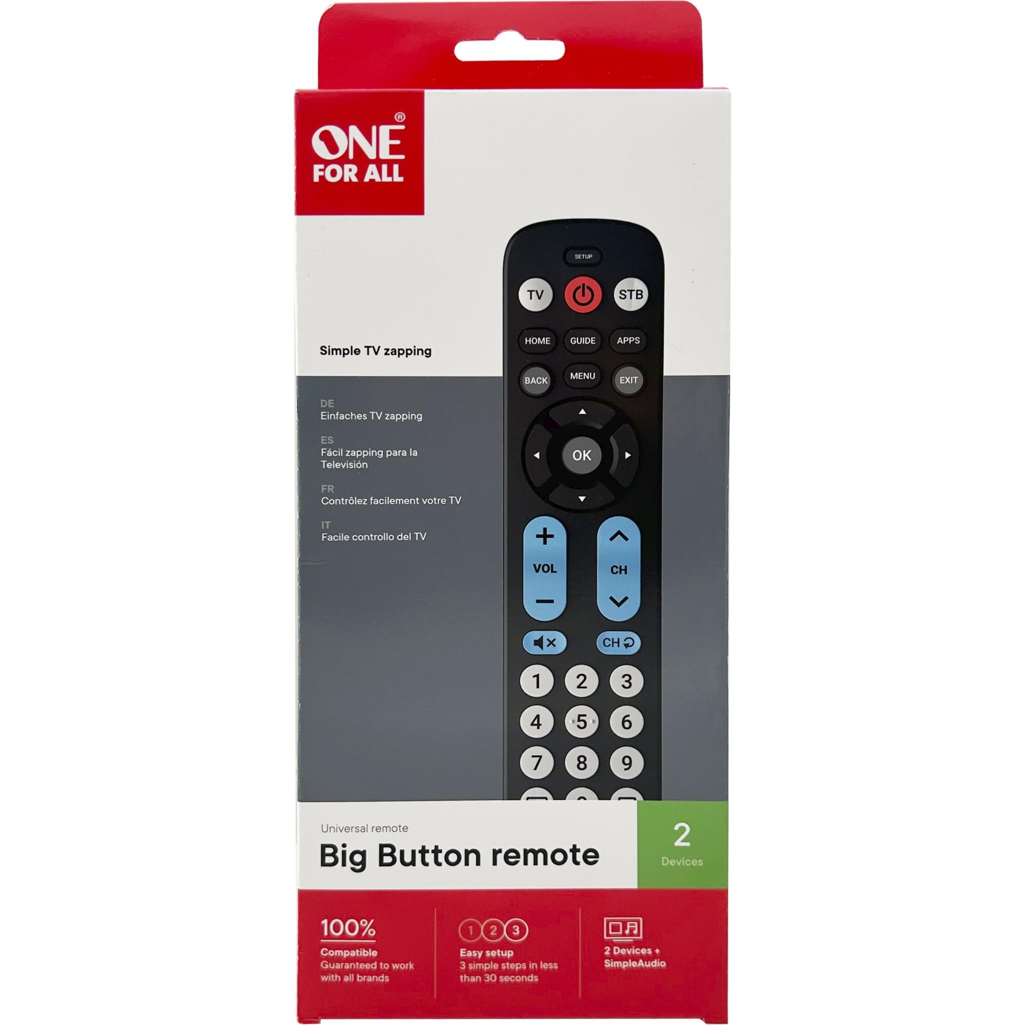 One For All Big Button Remote