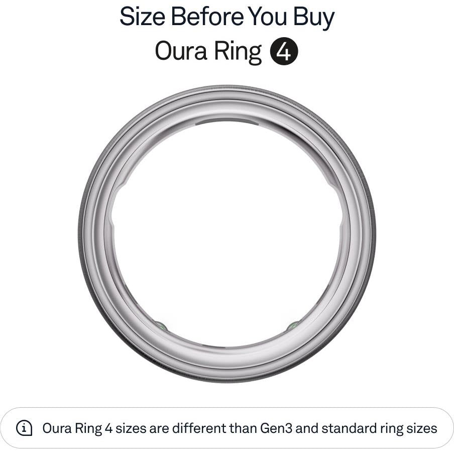 Oura Ring 4 [Size 12] (Brushed Silver)