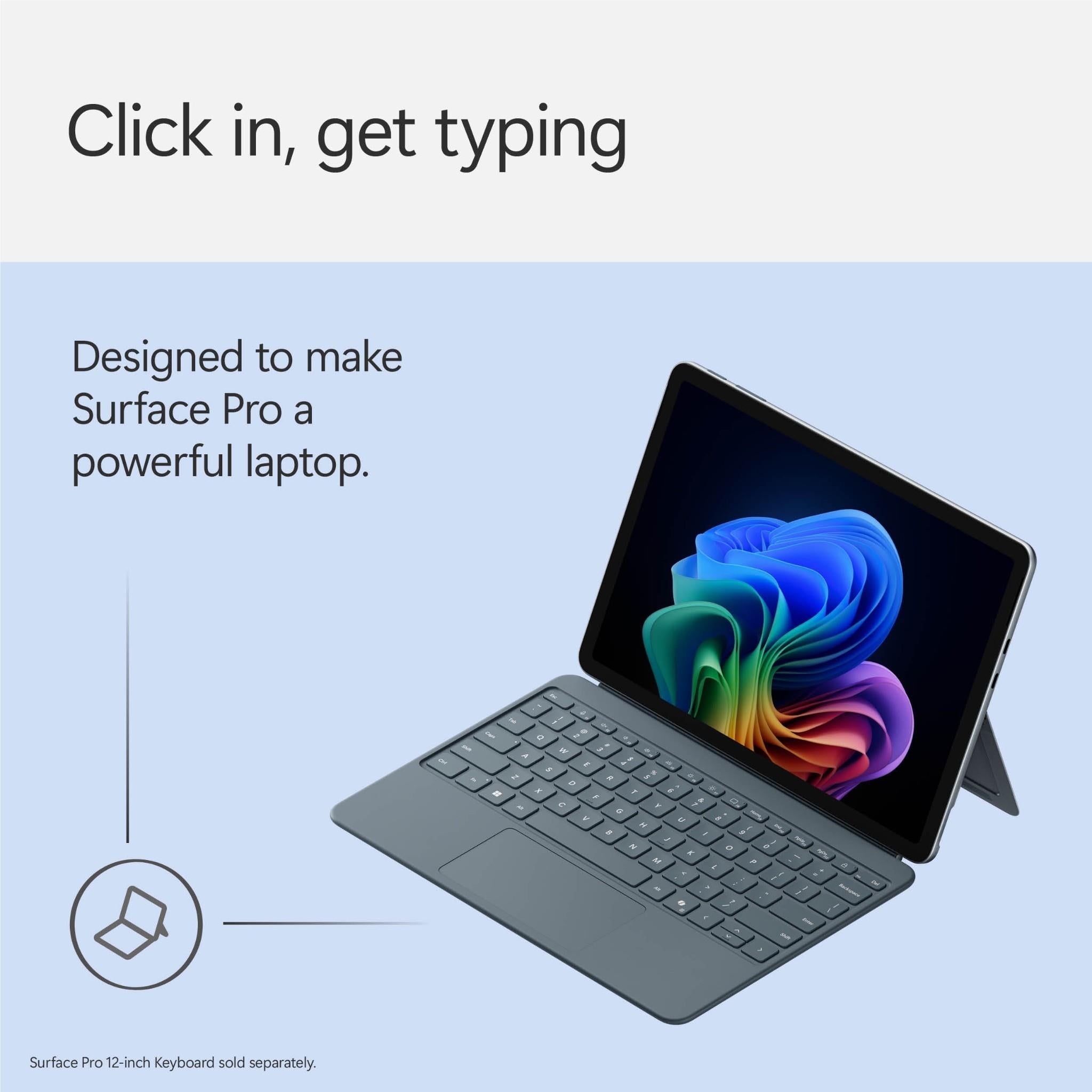 Microsoft Surface Pro 12-inch [1st Edition] Keyboard (Ocean)
