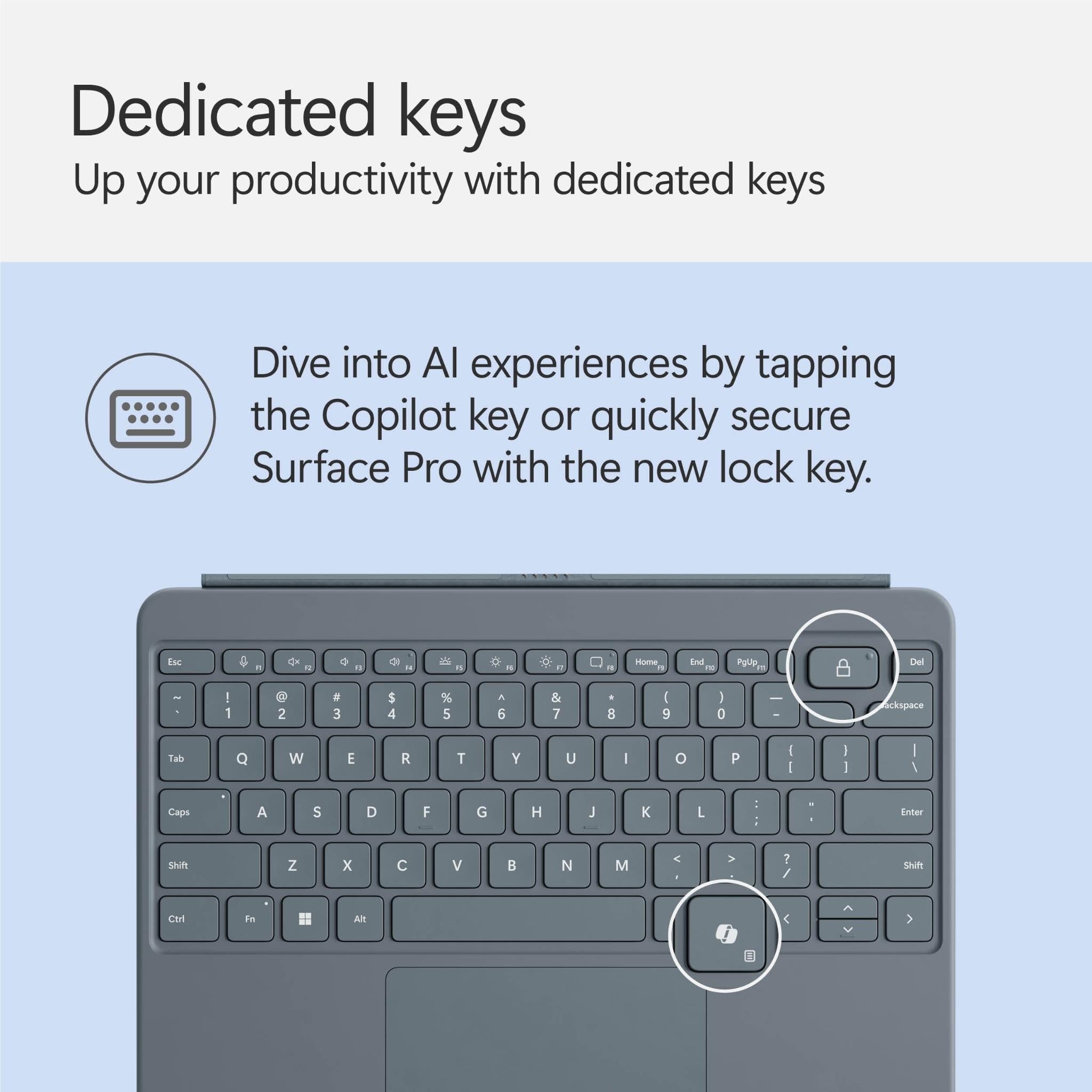 Microsoft Surface Pro 12-inch [1st Edition] Keyboard (Ocean)