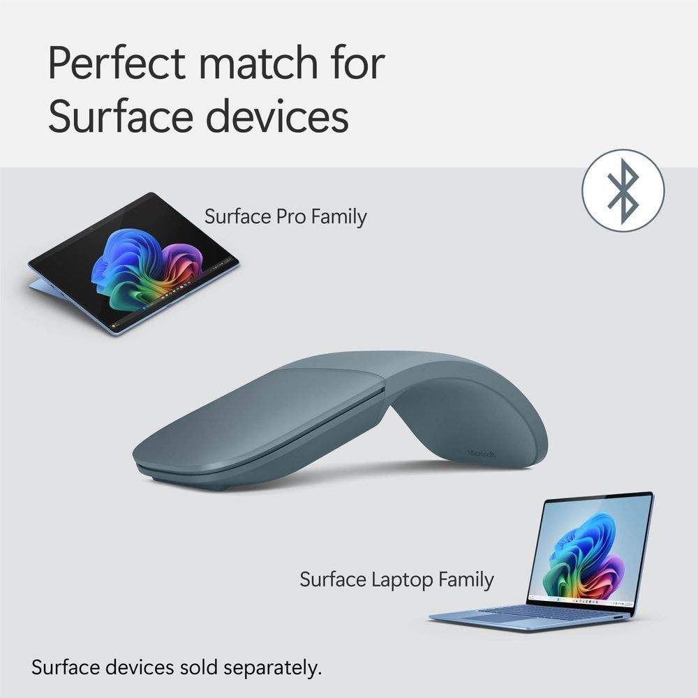 Microsoft Surface Arc Wireless Mouse (Ocean) | TECH SUPPLY SHED