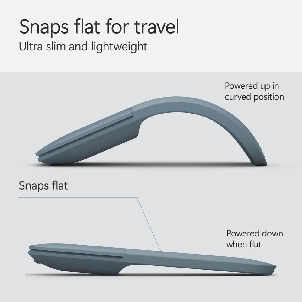 Microsoft Surface Arc Wireless Mouse (Ocean) | TECH SUPPLY SHED