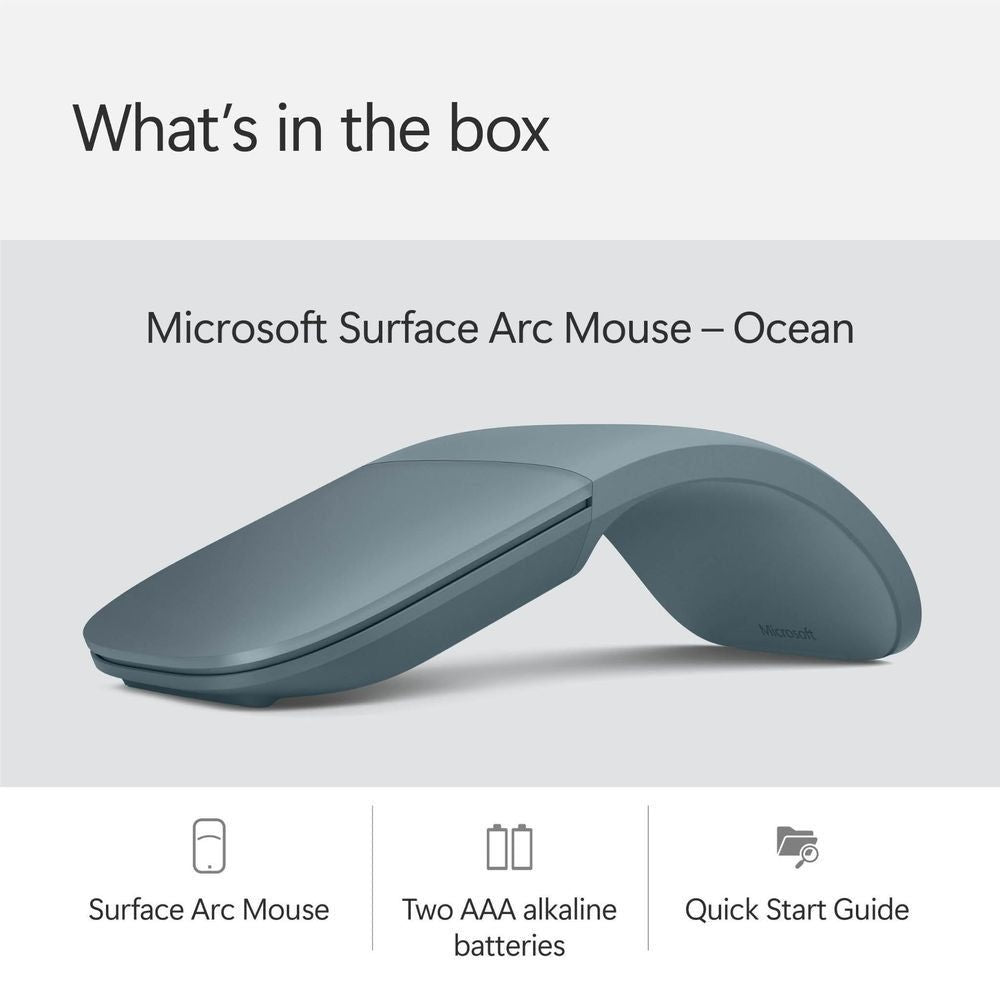 Microsoft Surface Arc Wireless Mouse (Ocean) | TECH SUPPLY SHED