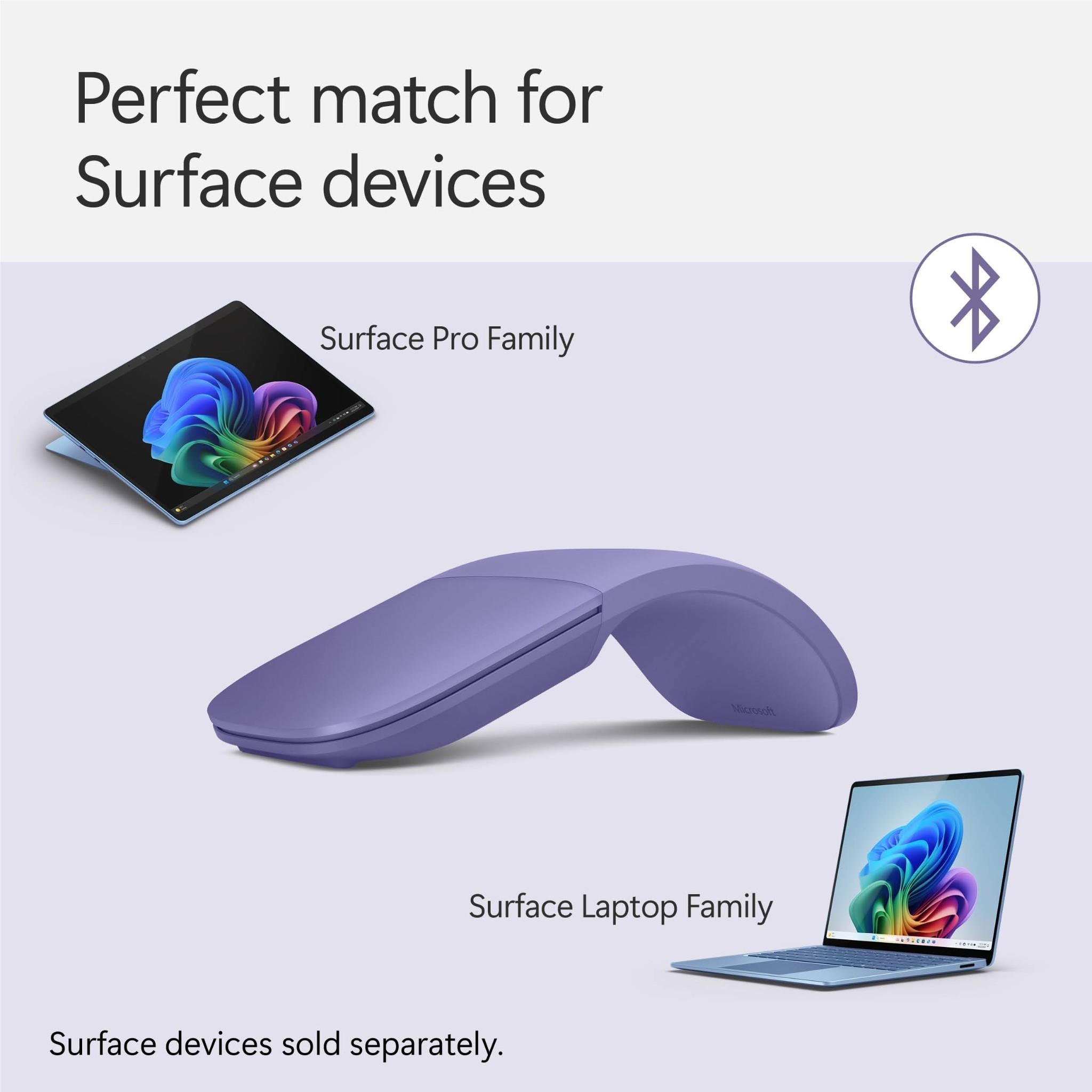 Microsoft Surface Arc Wireless Mouse (Violet)
