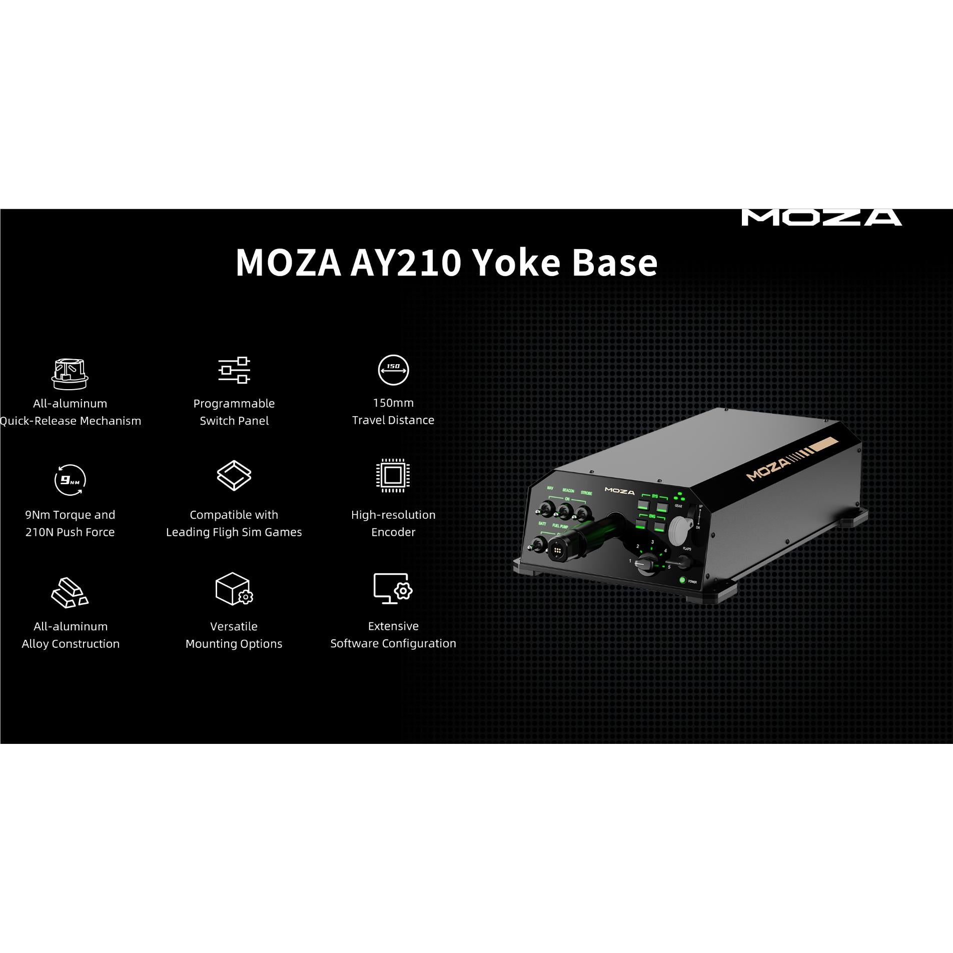 Moza AY210 Force Feedback Yoke Base