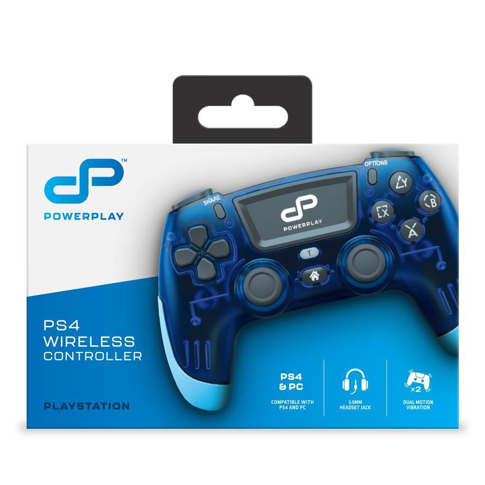 PowerPlay Wireless Controller for PS4 (Translucent Blue)