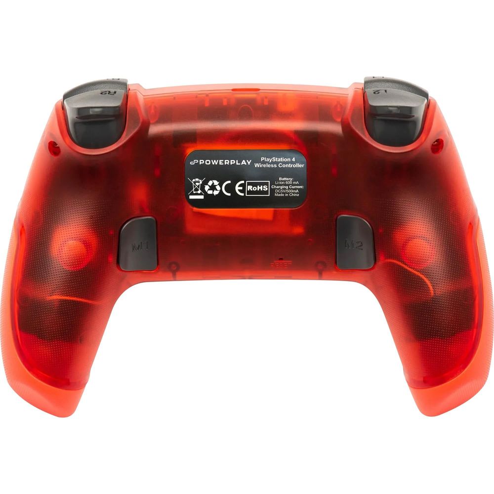 PowerPlay Wireless Controller for PS4 (Translucent Red)