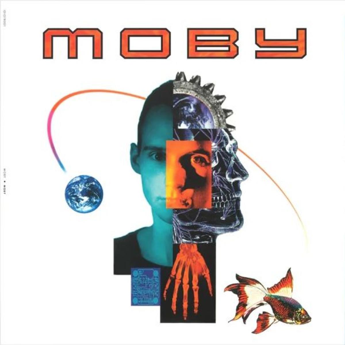 Moby (Black and White Marble on Blue Vinyl) - By: Moby