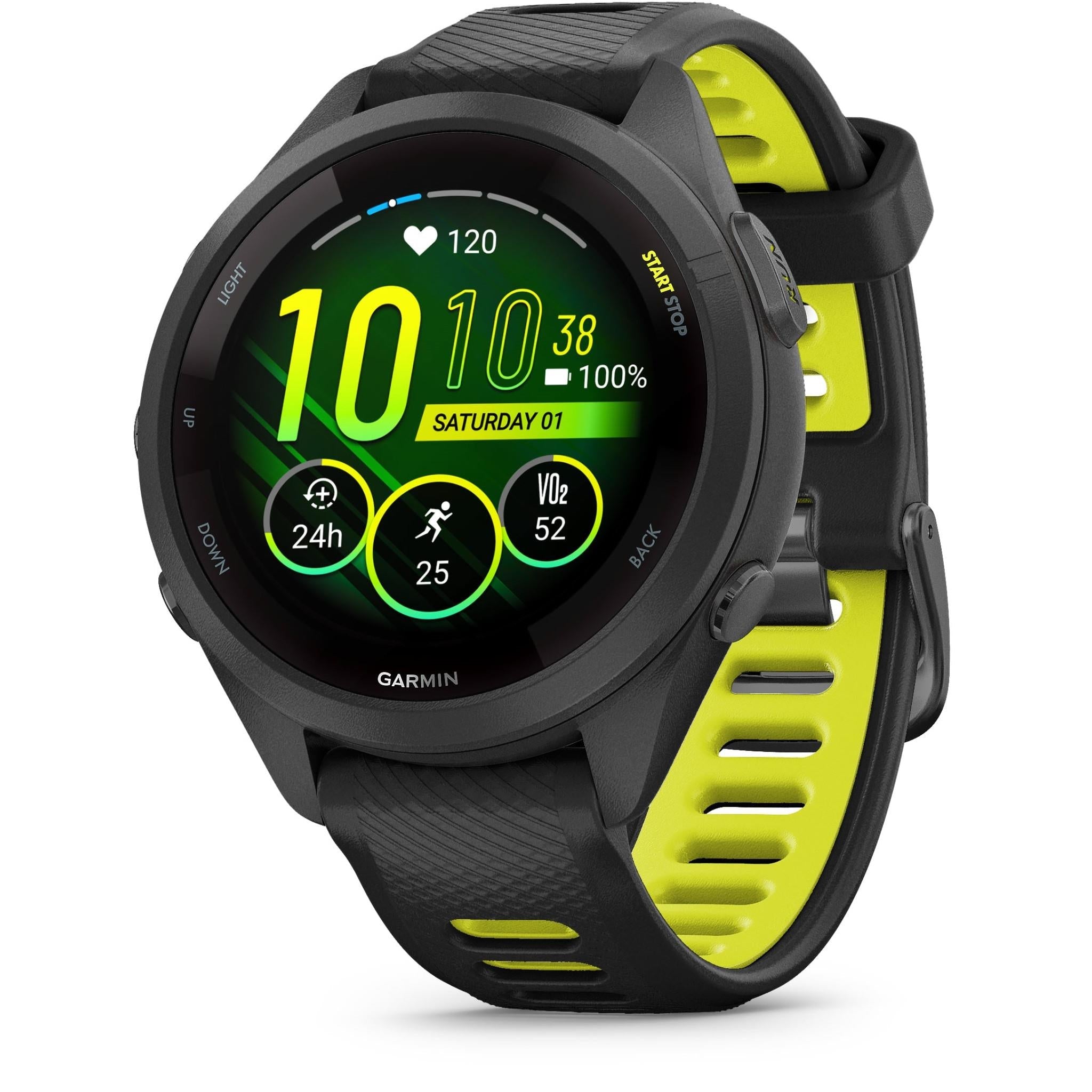 Garmin Forerunner 265S Sports Watch (Black/Yellow)