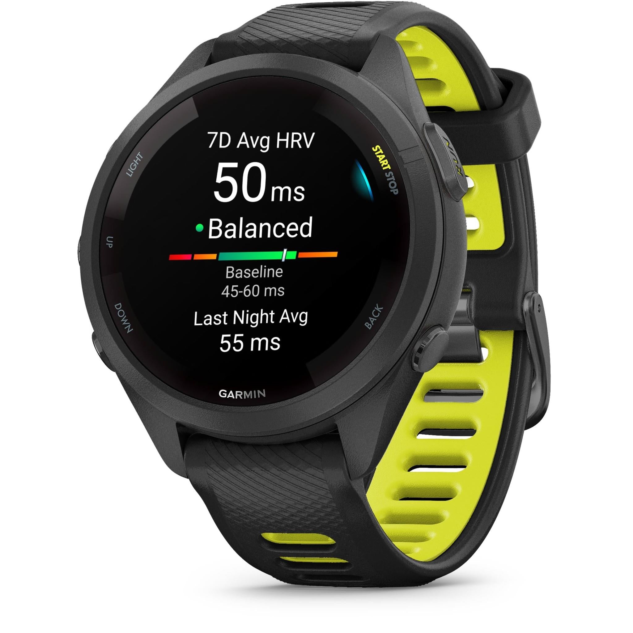 Garmin Forerunner 265S Sports Watch (Black/Yellow)