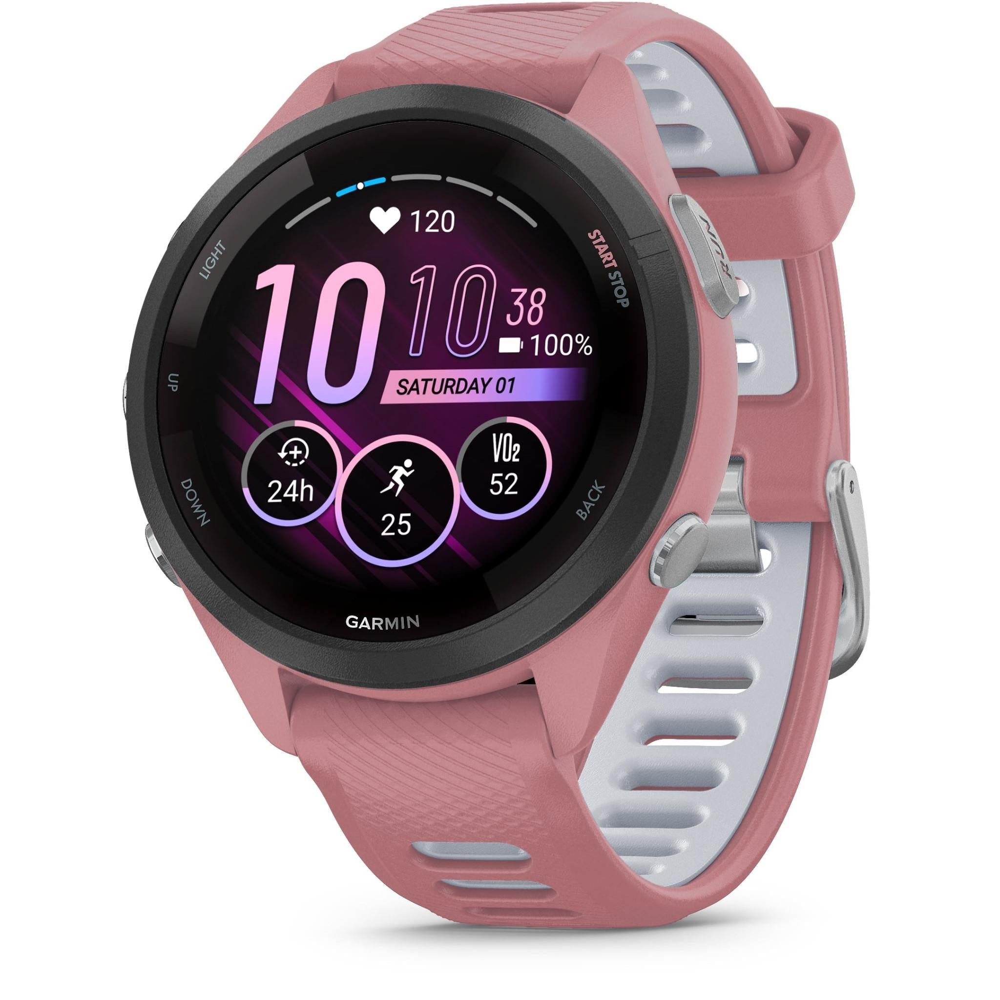 Garmin Forerunner 265S Sports Watch (Pink/White)