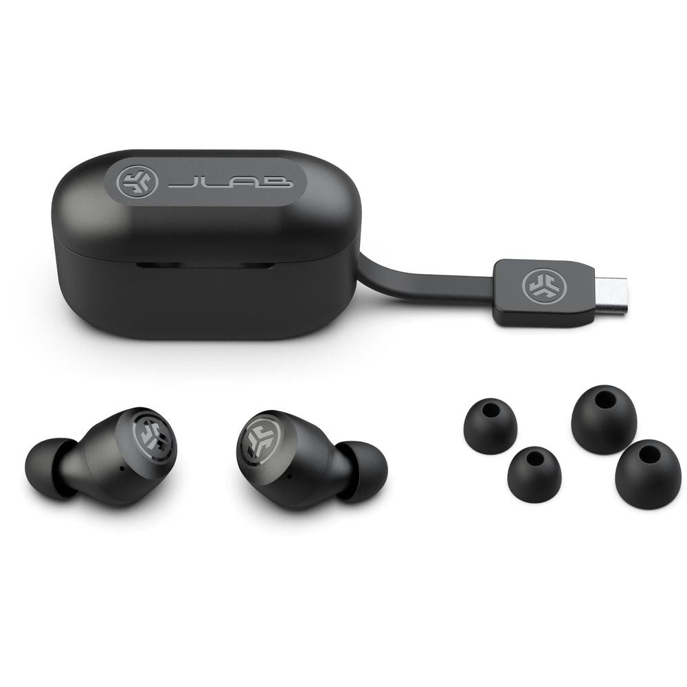 JLab GO Pop+ True Wireless In-Ear Headphones (Black)