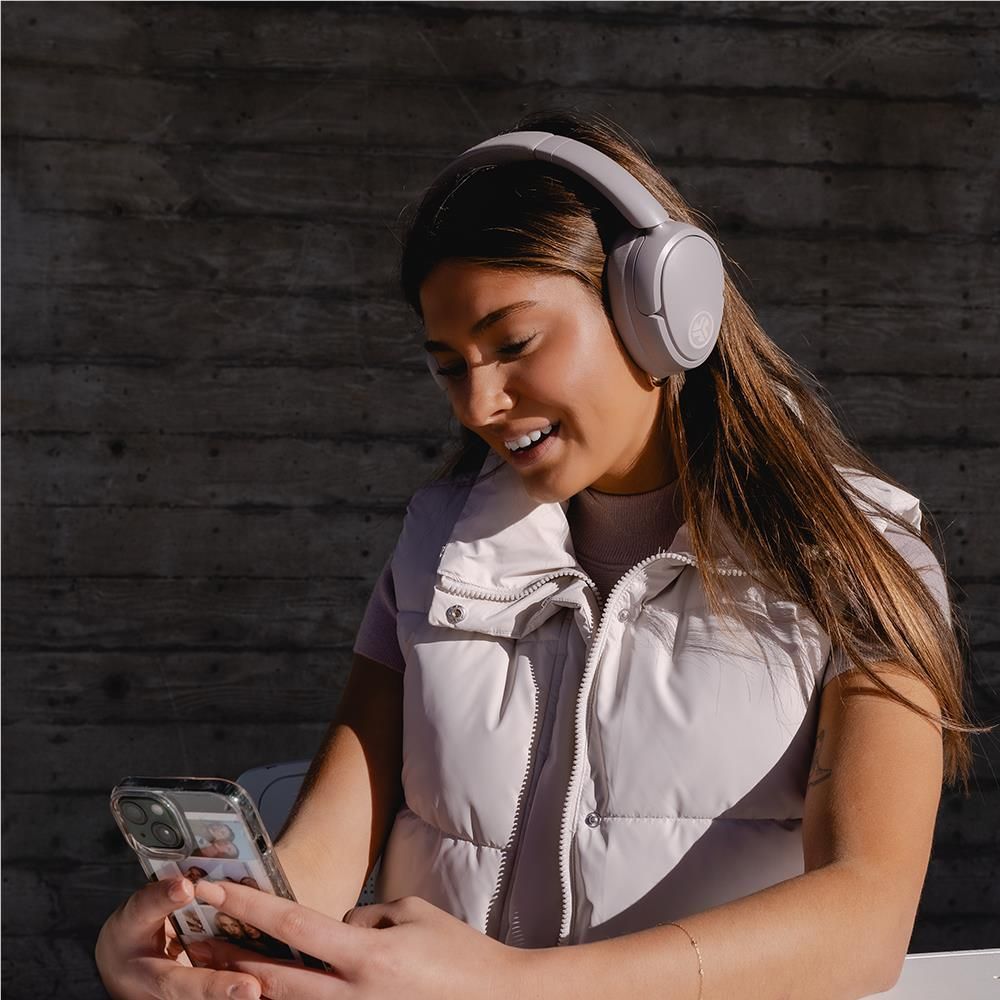 JLab JBuds Lux ANC Over-Ear Headphones (Cloud White)