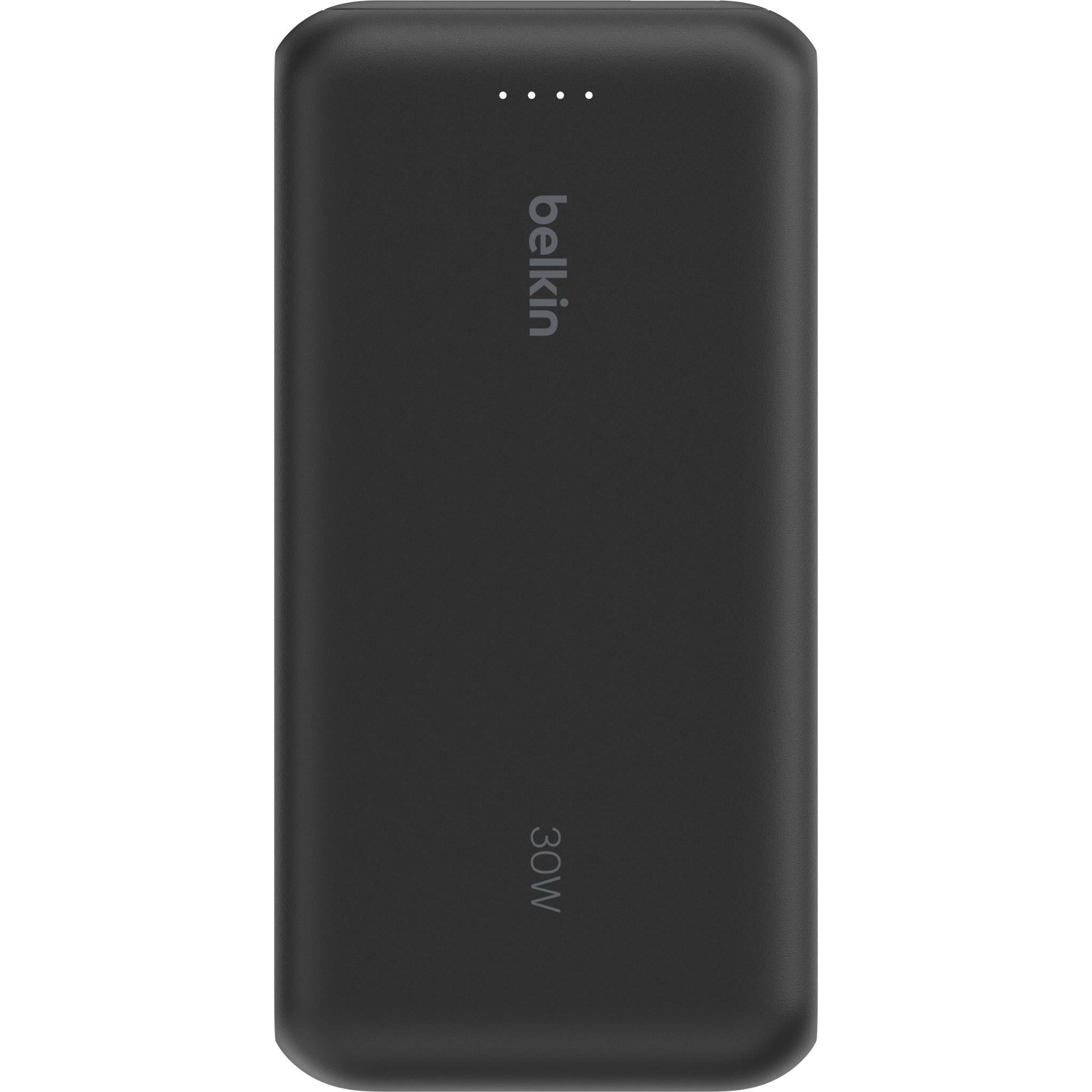 Belkin BoostCharge Power Bank 20K with Integrated Cable (Black)