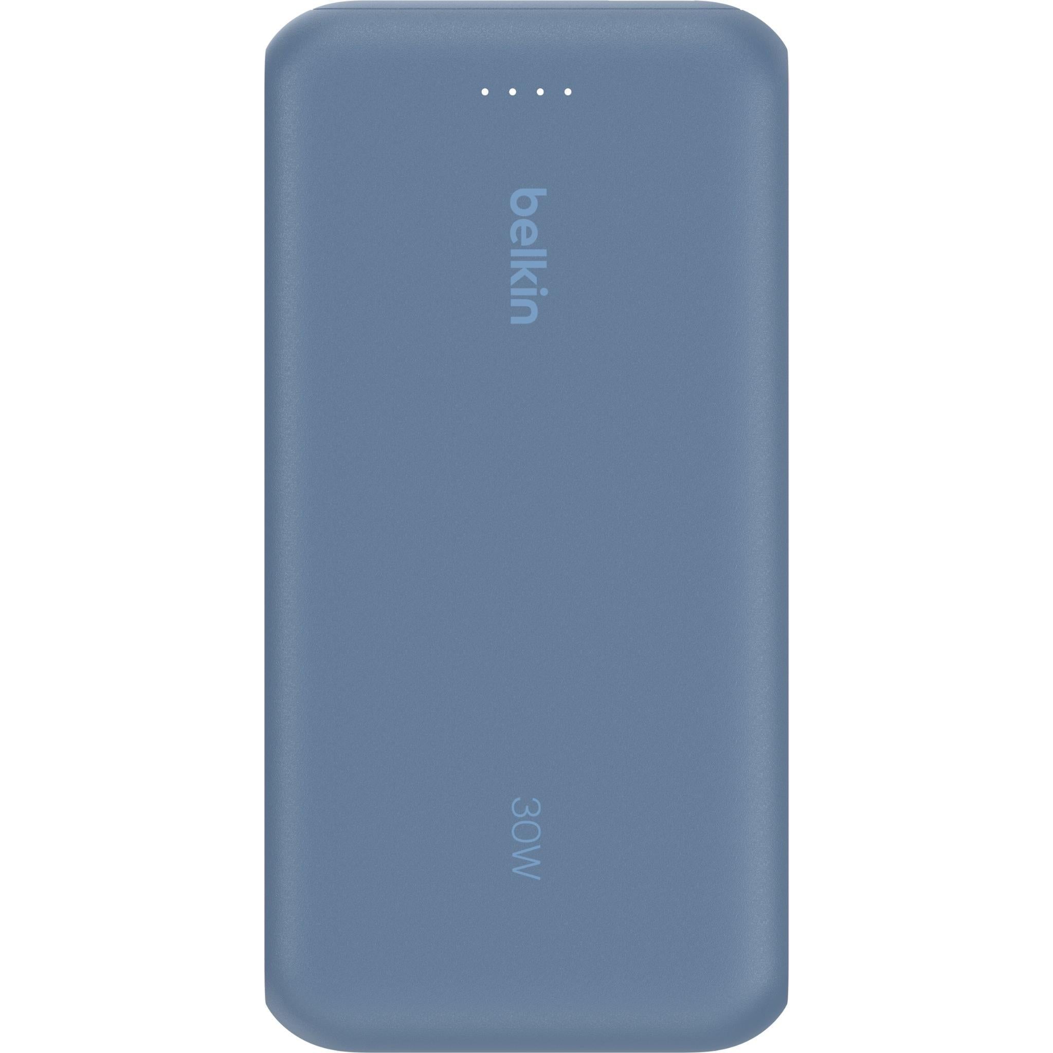 Belkin BoostCharge Power Bank 20K with Integrated Cable (Blue)
