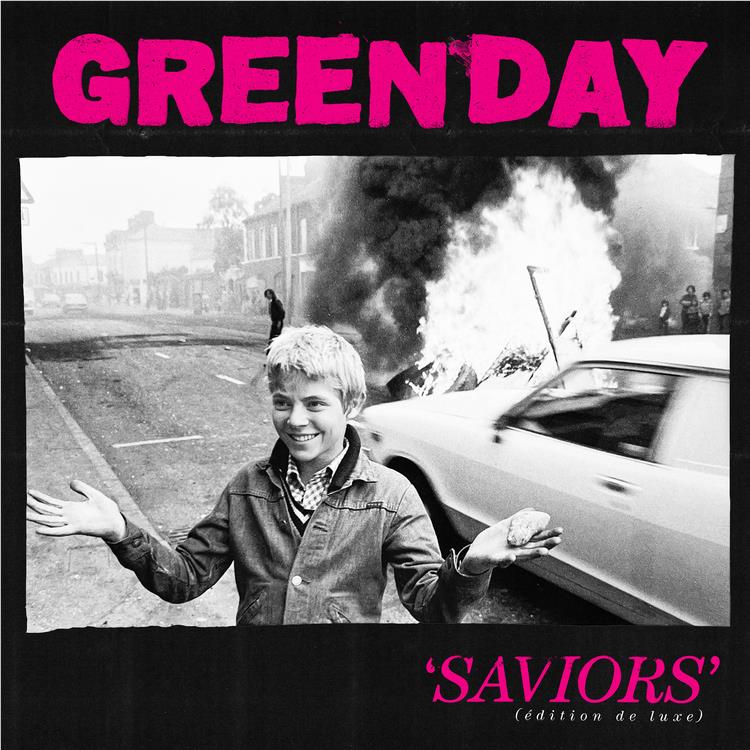 Saviors (Édition De Luxe) (Hot Pink with White Splatter Vinyl) - By: Green Day
