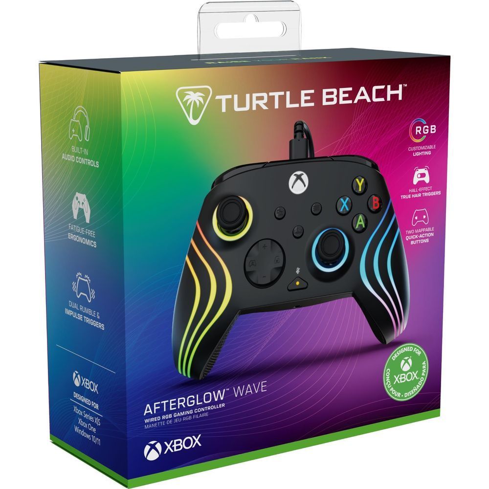 Turtle Beach Afterglow Wave RGB wired Xbox controller retail box