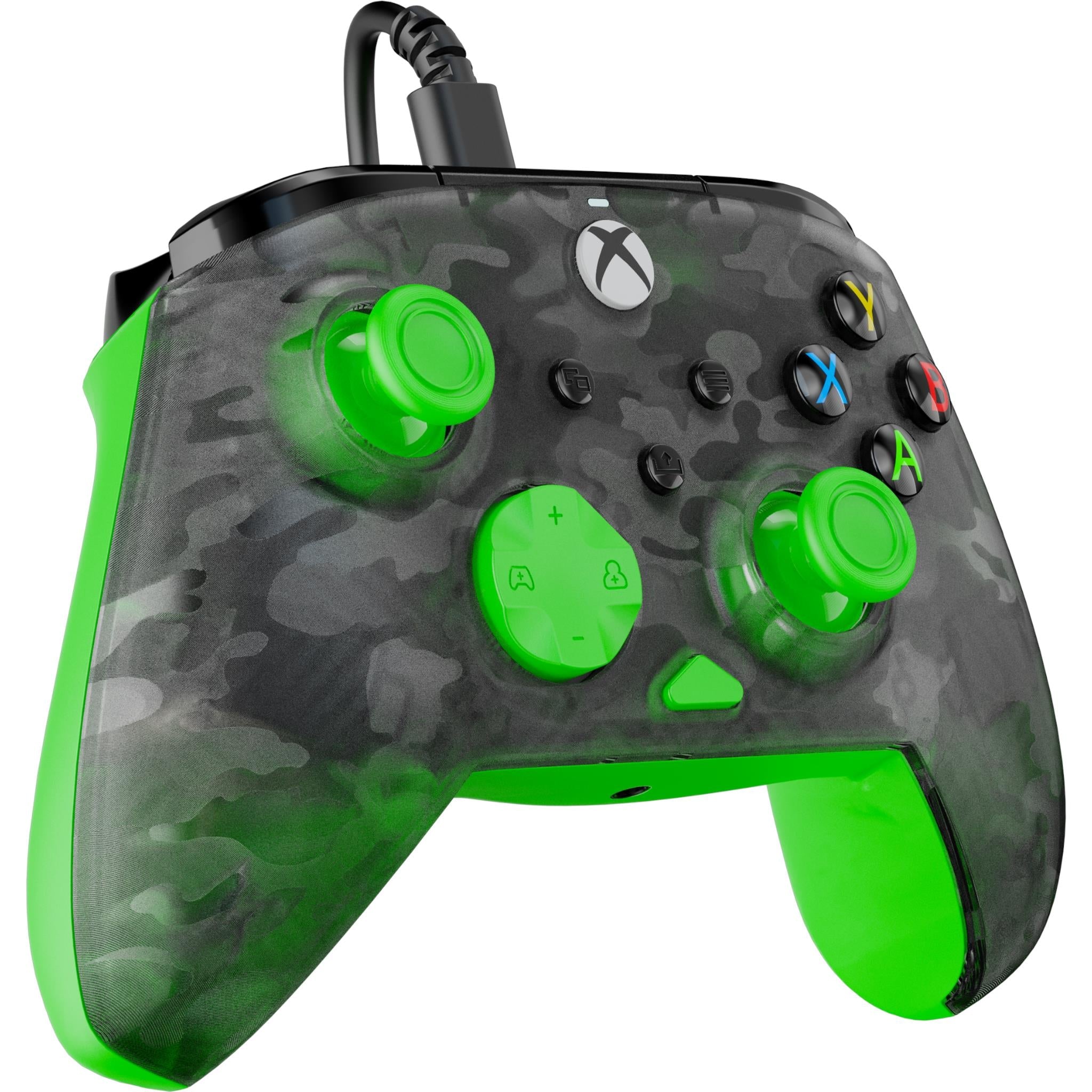 Turtle Beach Rematch Core Wired Gaming Controller for Xbox (Ghost Black Camo/Green)