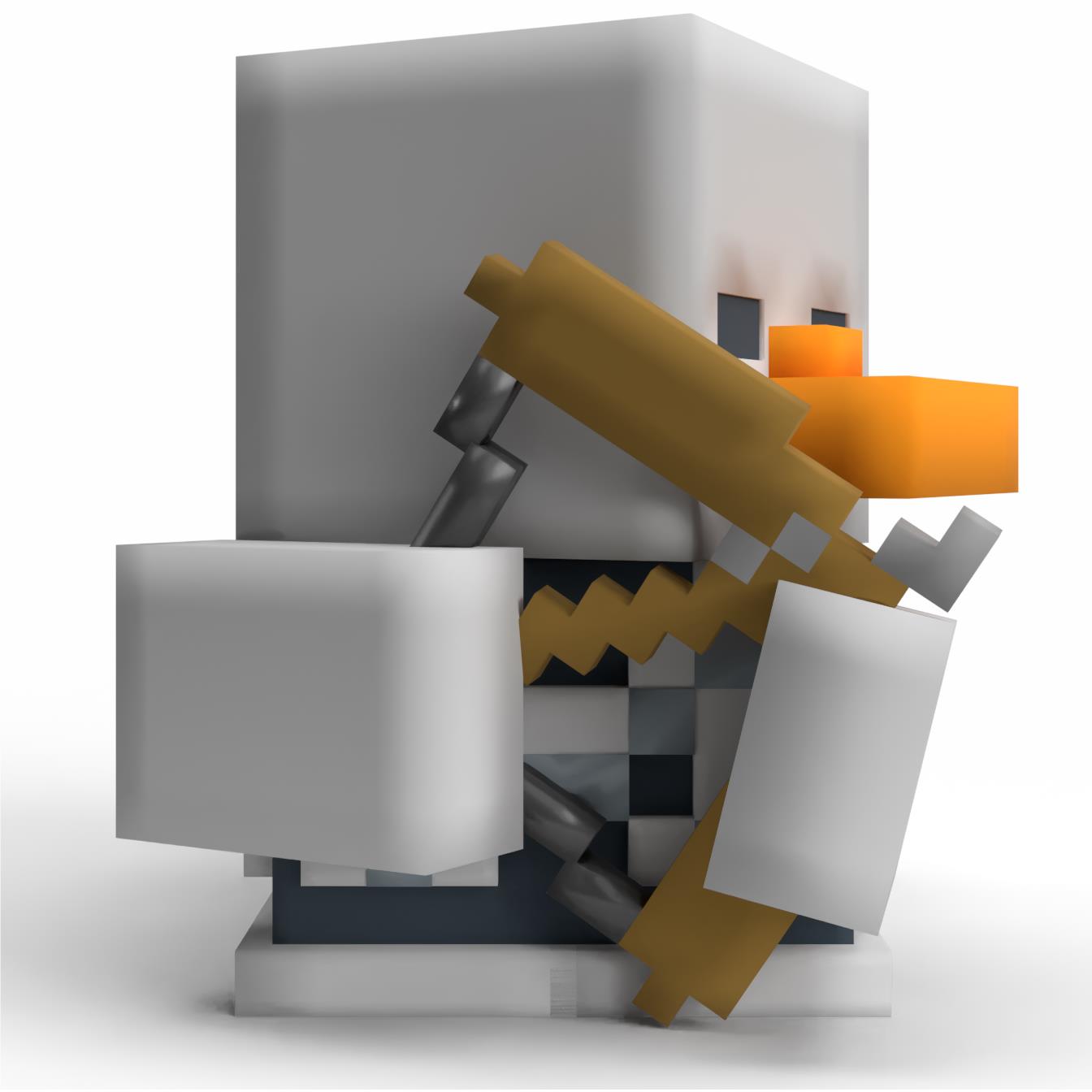 Tubbz Cosplaying Duck Collectible (Minecraft - Skeleton)