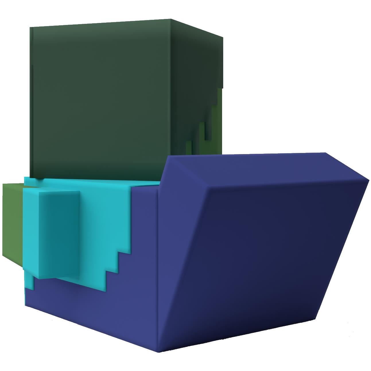 Tubbz Cosplaying Duck Collectible (Minecraft - Zombie)