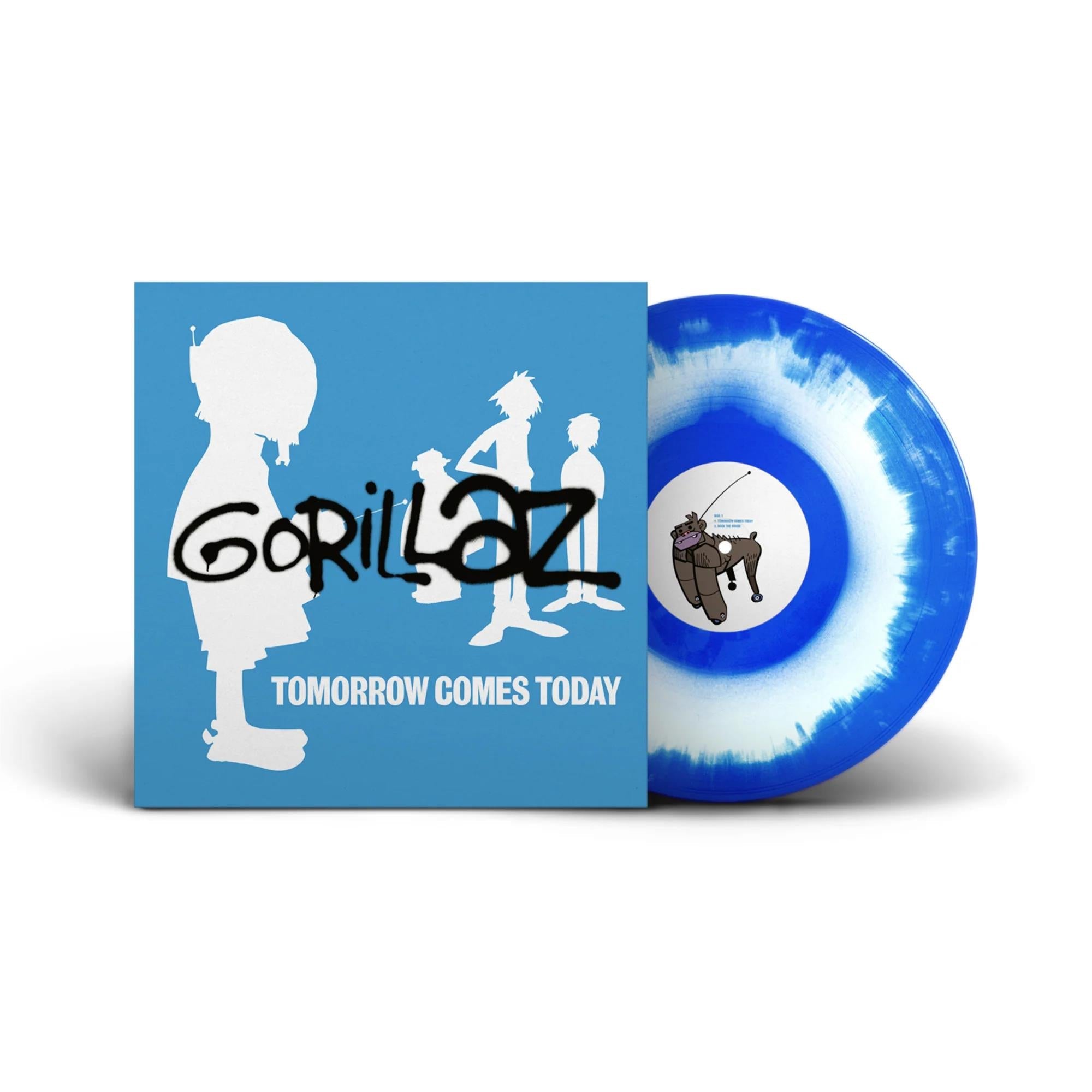 Tomorrow Comes Today (Blue & White Vinyl) - By:Gorillaz