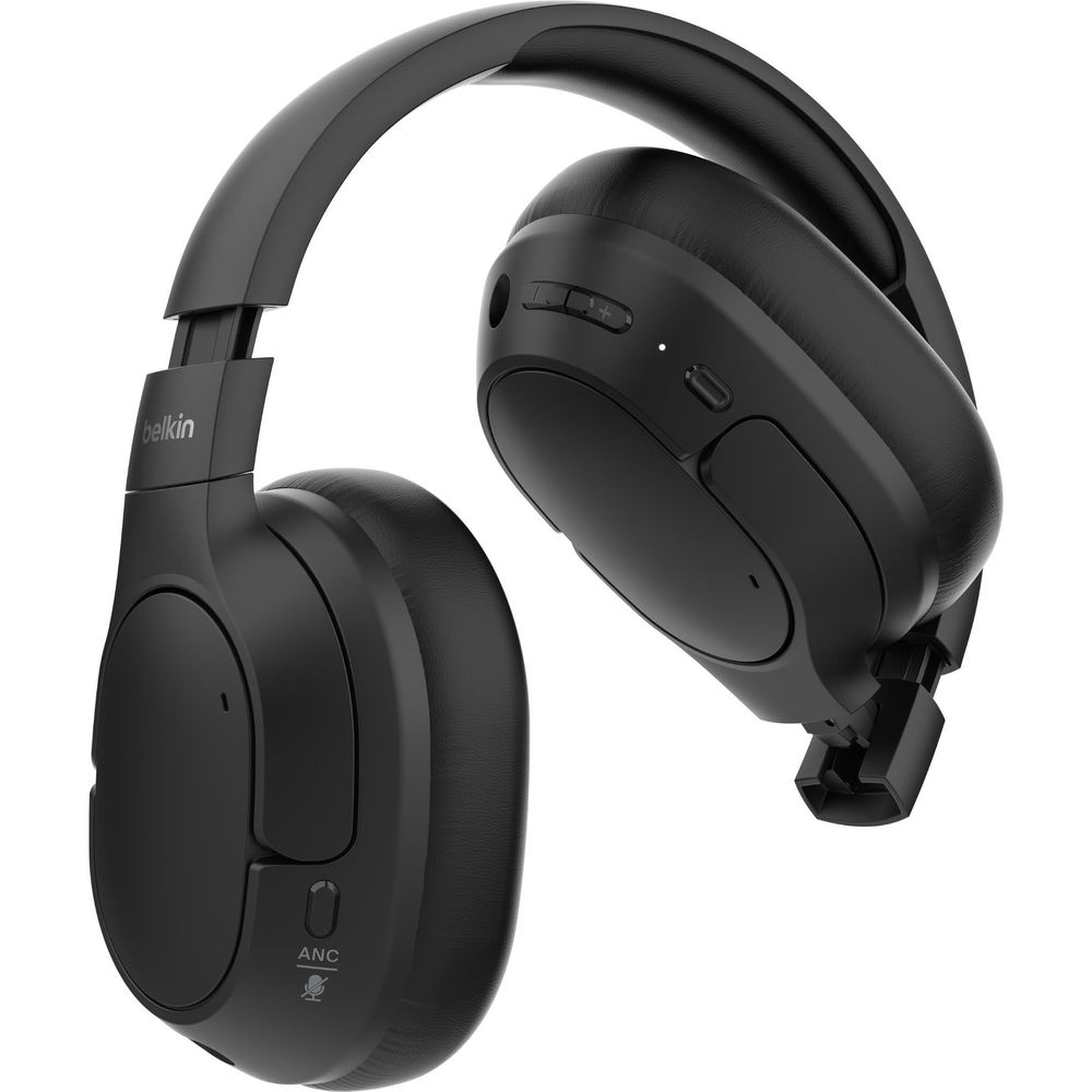 Belkin SoundForm Isolate Noise Cancelling Over-Ear Headphones (Black)