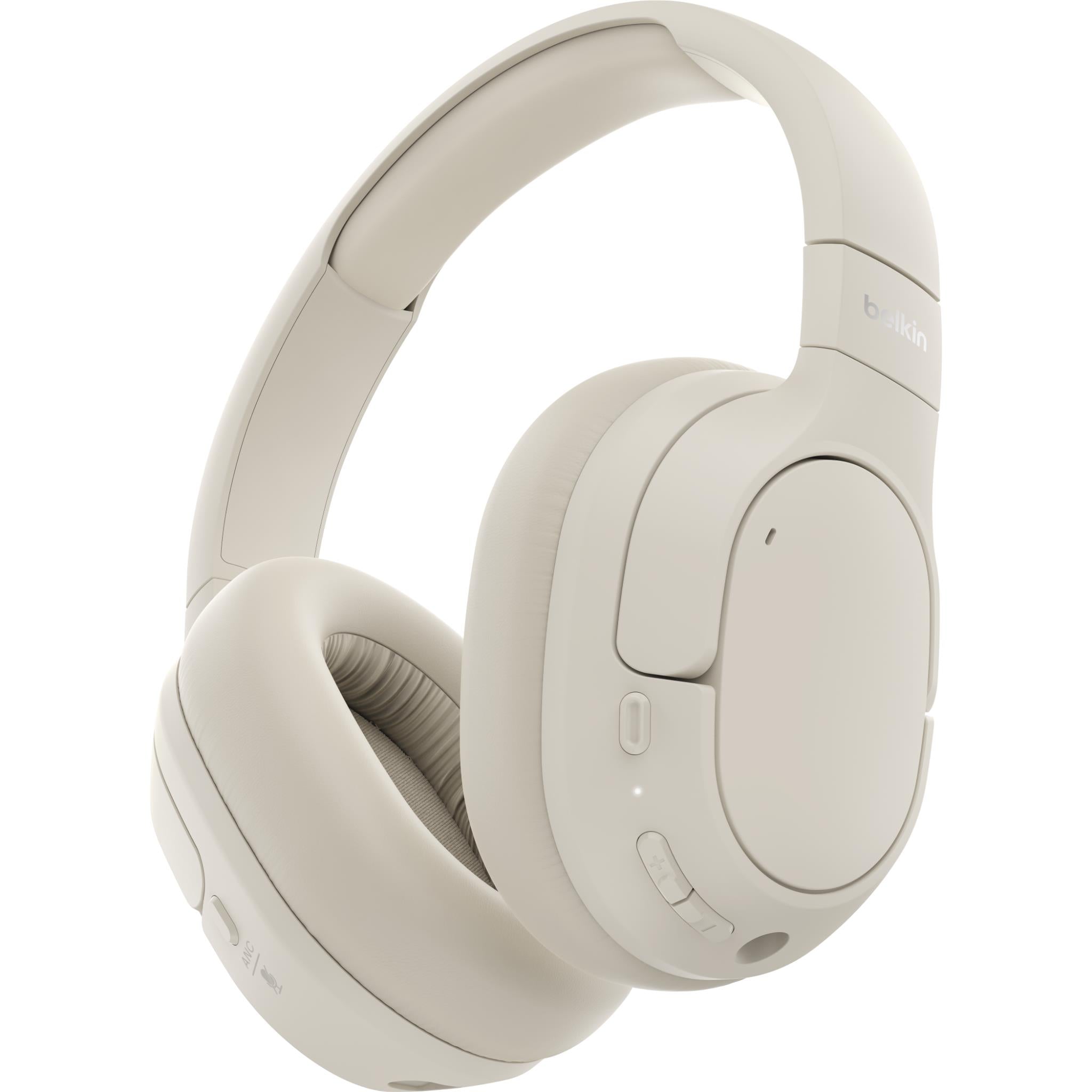 Belkin SoundForm Isolate NC Wireless Over-Ear Headphones (Sand)