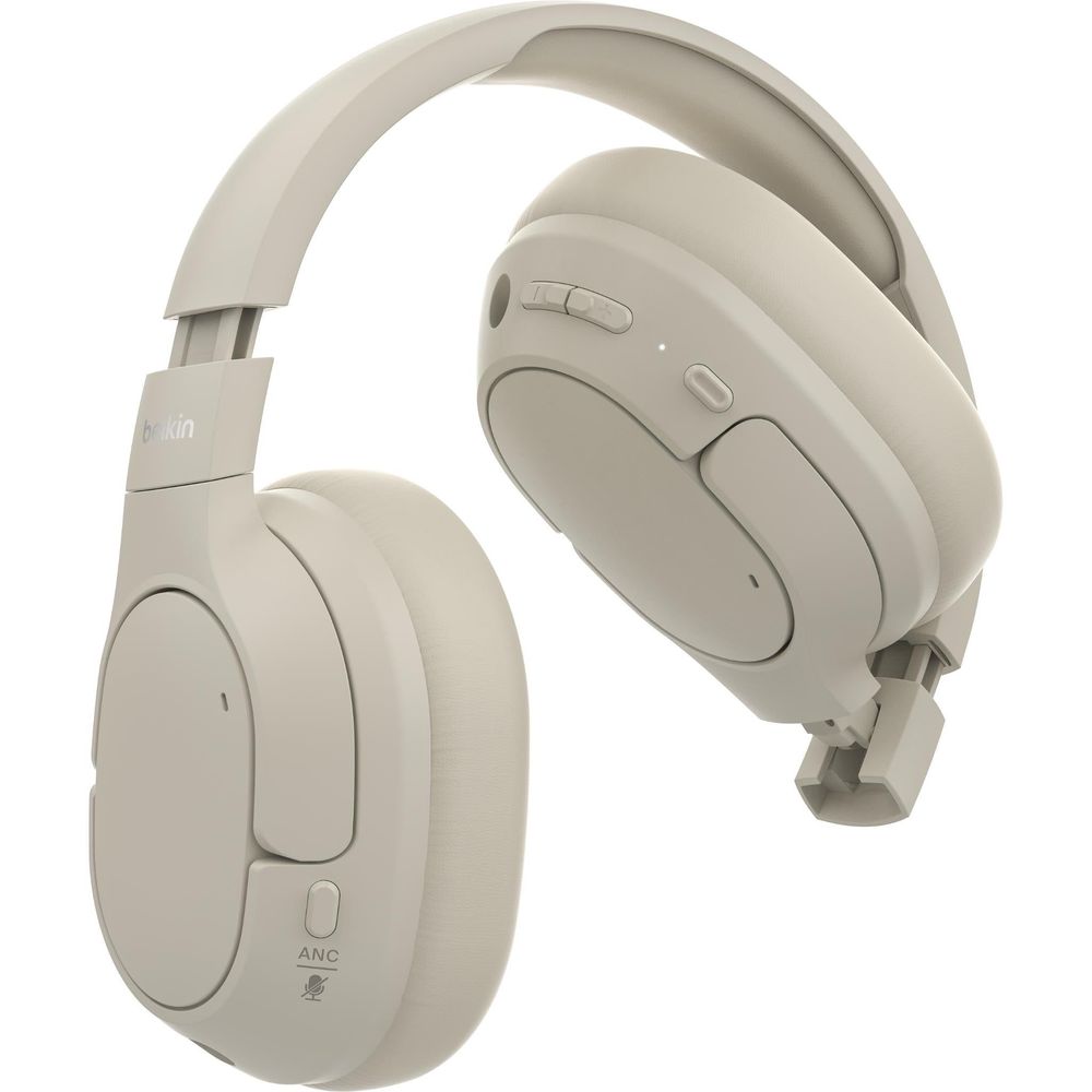 Belkin SoundForm Isolate NC Wireless Over-Ear Headphones (Sand)