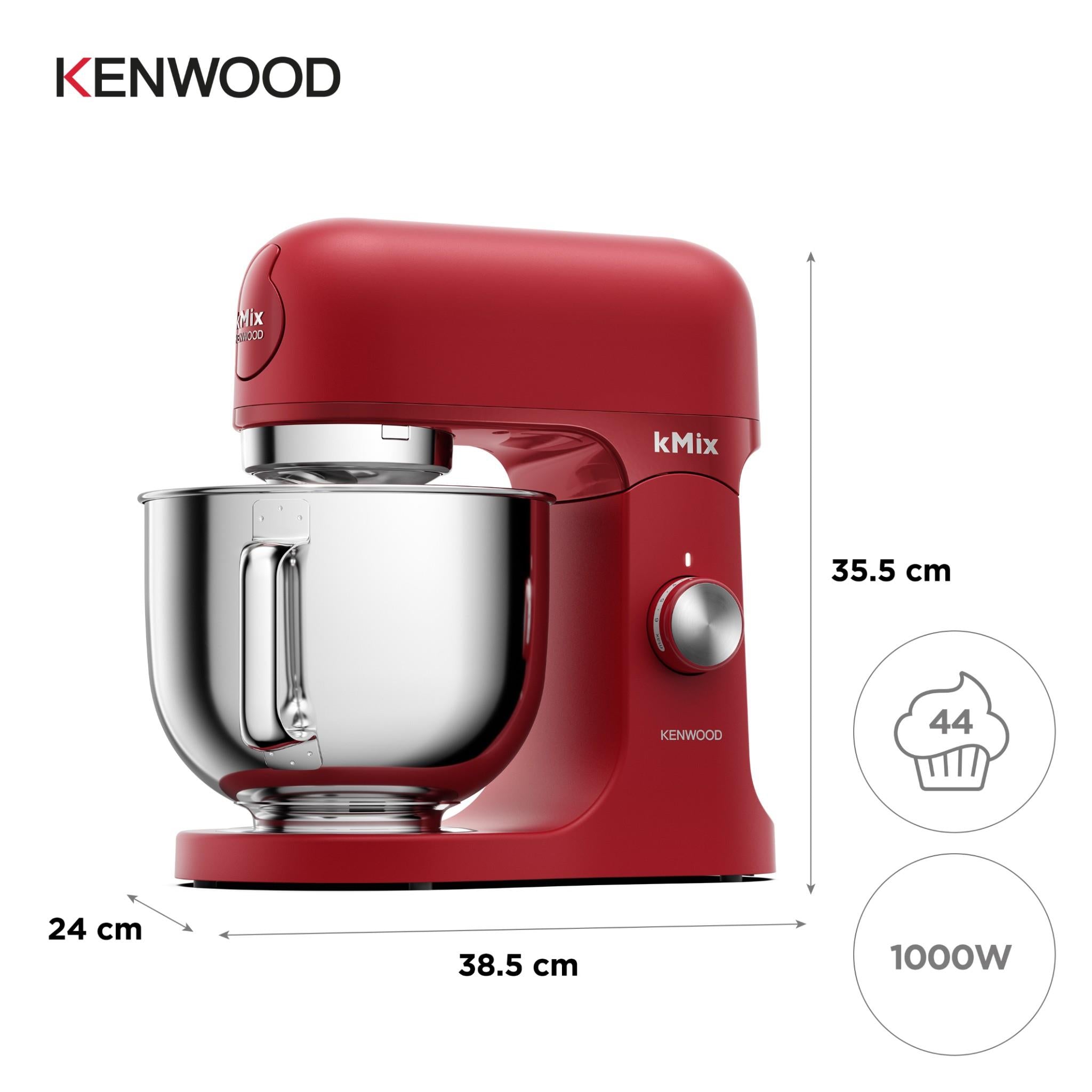 Kenwood KMX751 kMix Stand Mixer (Sleek Red)