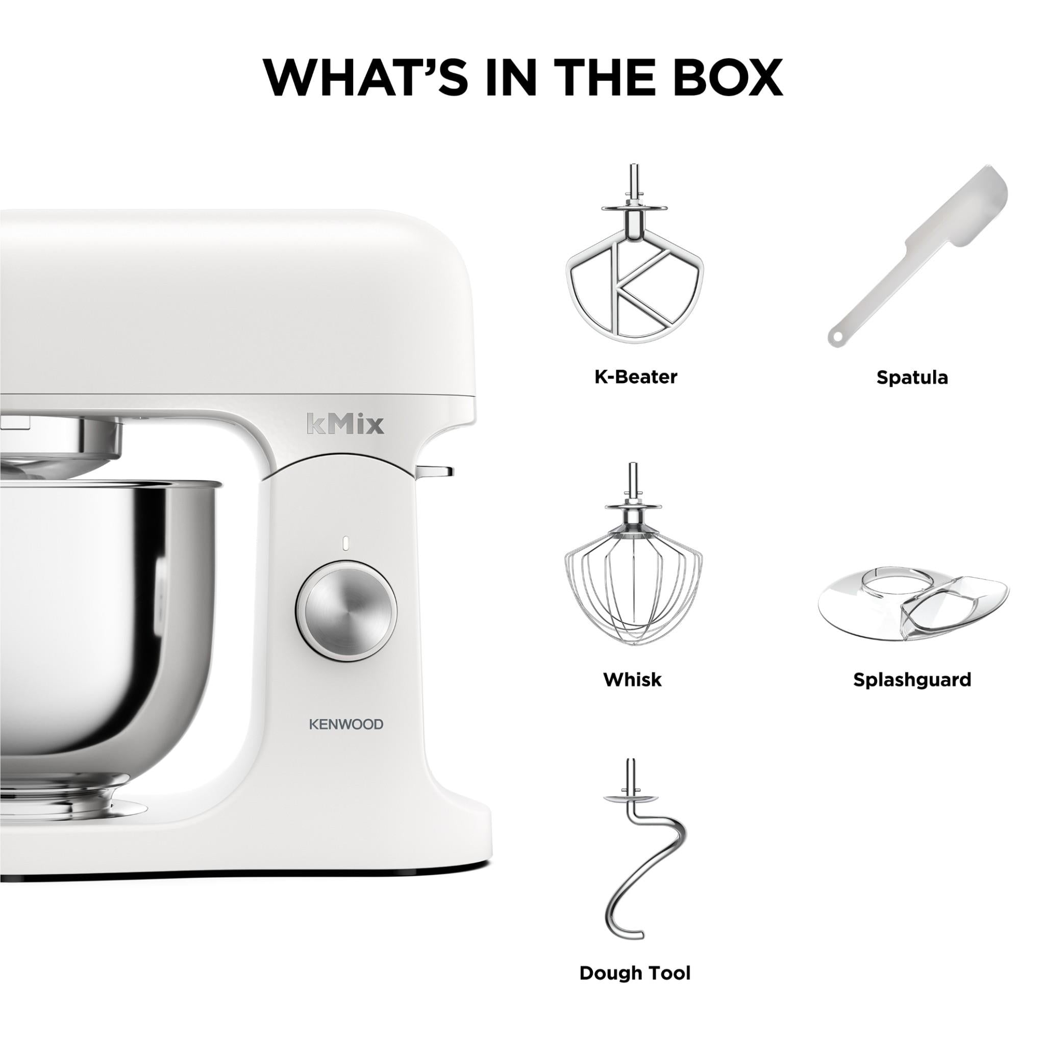 Kenwood KMX751 kMix Stand Mixer (Sleek White)
