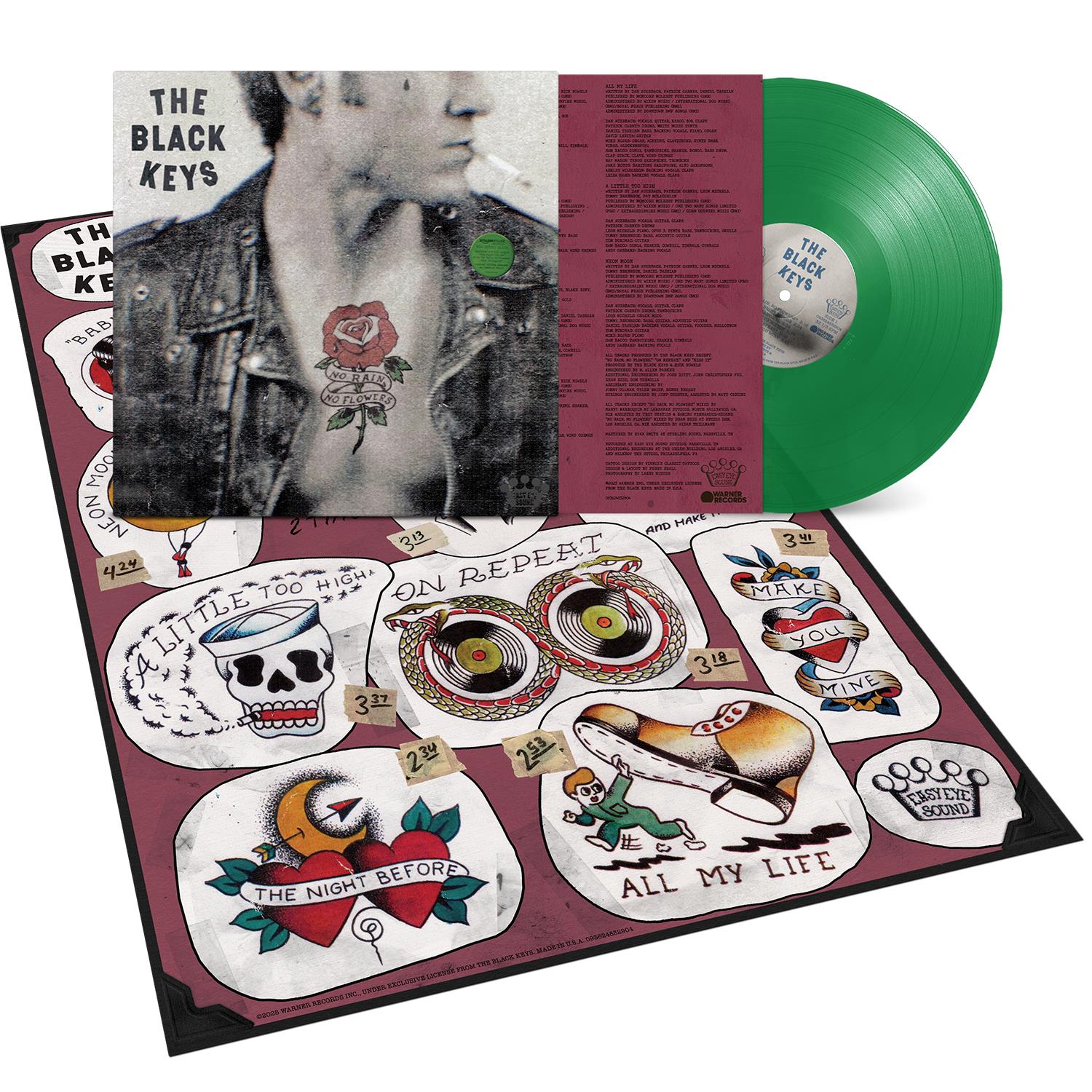 No Rain, No Flowers (JB Exclusive Emerald Green Vinyl) - By:The Black Keys