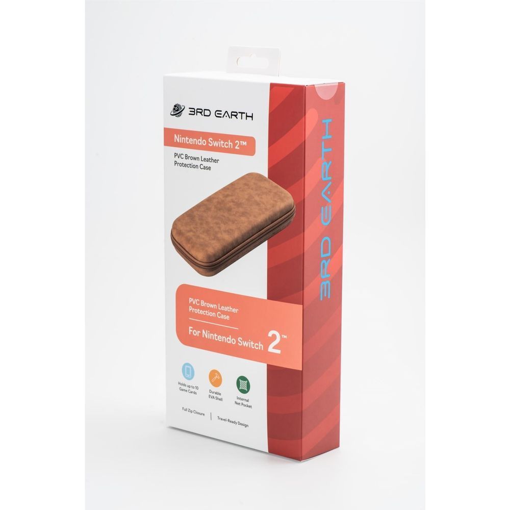 Retail packaging box for brown protection case for Nintendo Switch