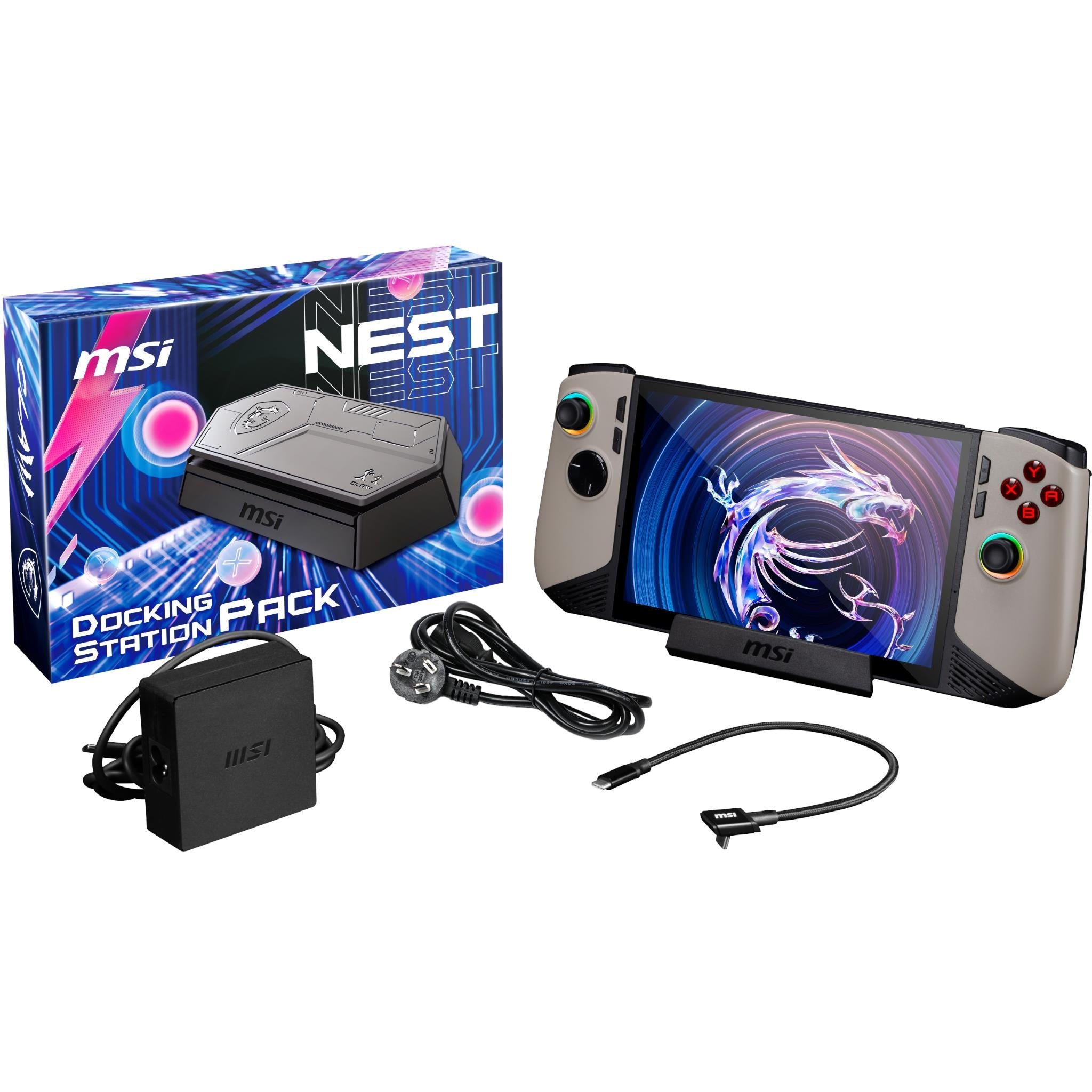 MSI Claw Nest Docking Station Pack (with 100W Power Adaptor)